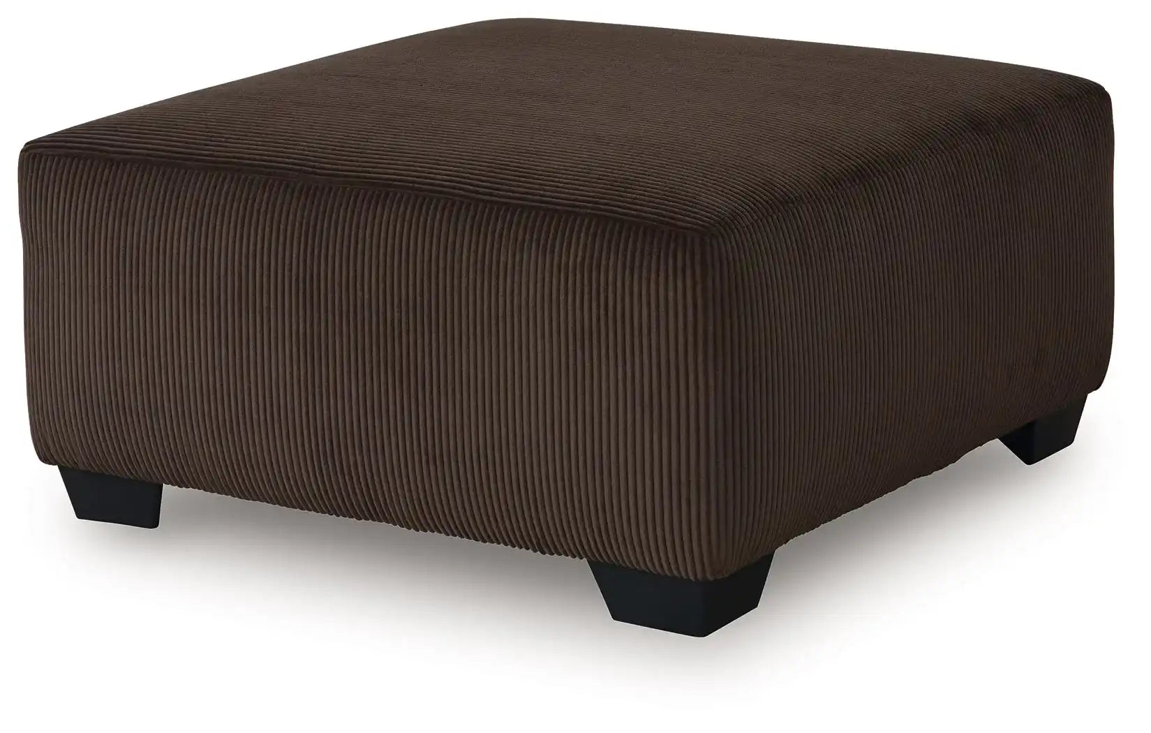 Kimlee - Oversized Accent Ottoman - Chocolate - Best Buy Furniture