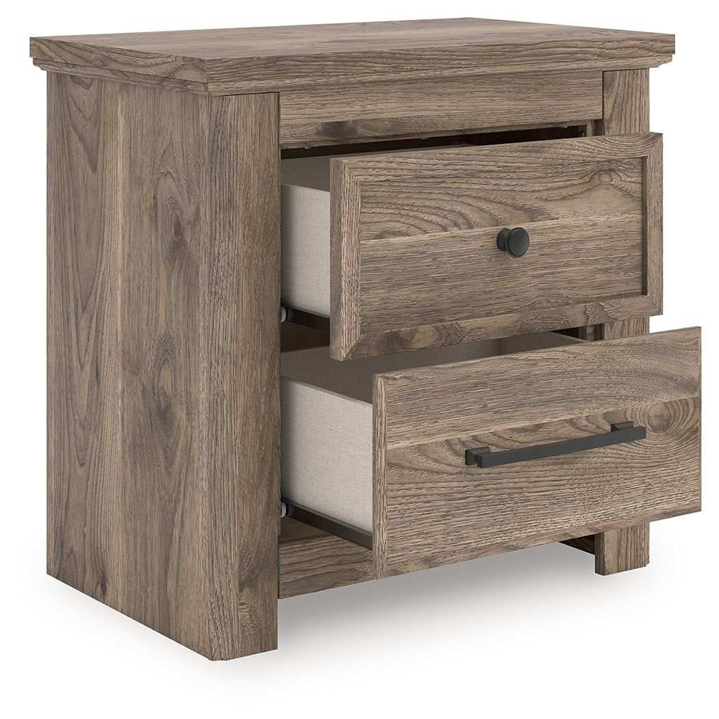 Rusticott - Two Drawer Night Stand - Brown - Best Buy Furniture