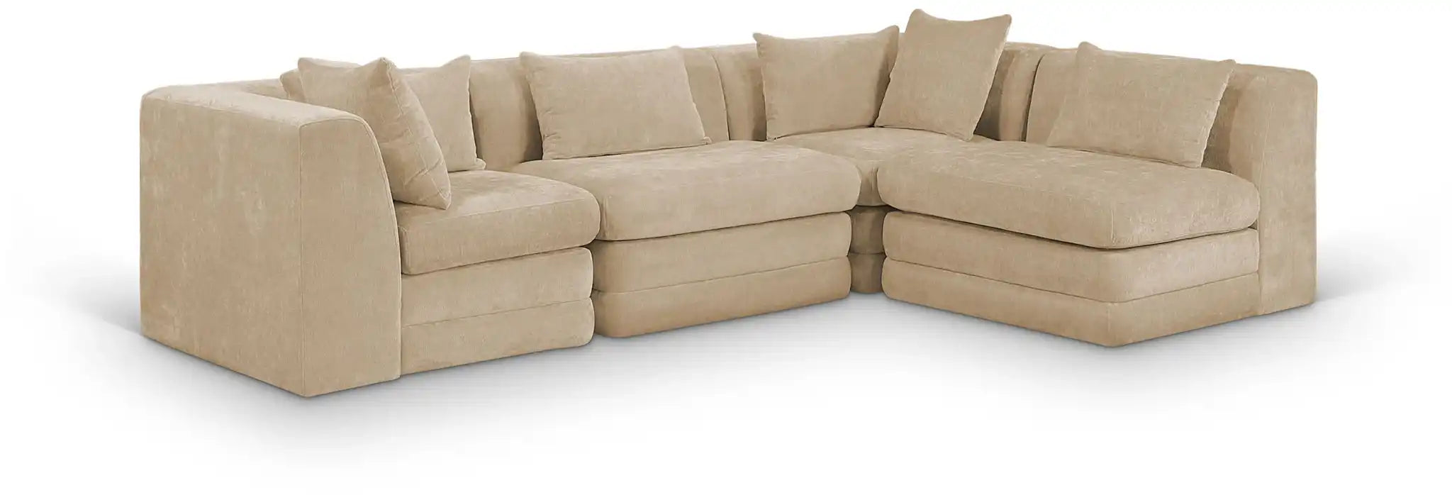 Stellar - 4 Piece Upholstered Modular Sectional - Best Buy Furniture