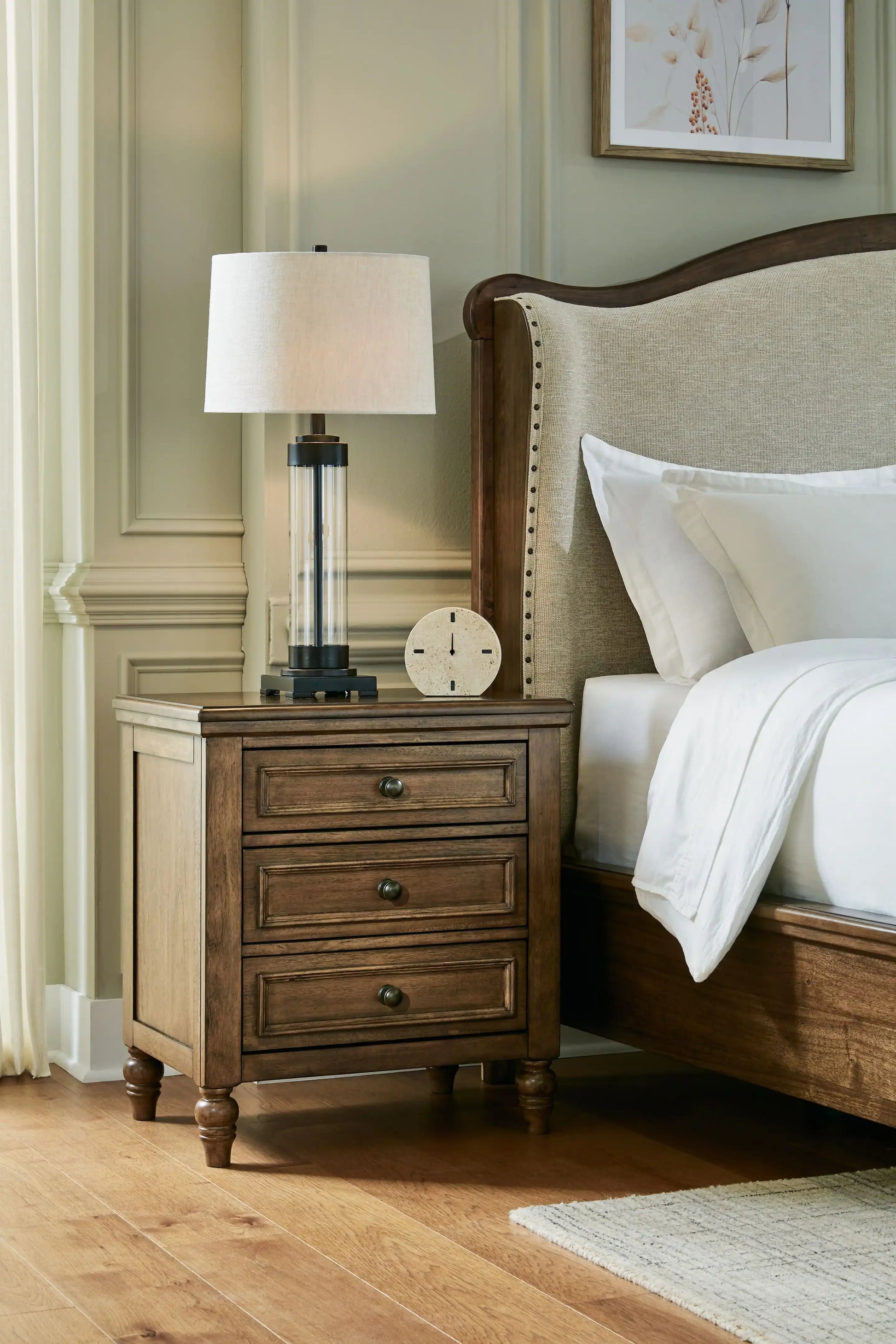 Sturlayne - Three Drawer Night Stand - Brown - Best Buy Furniture
