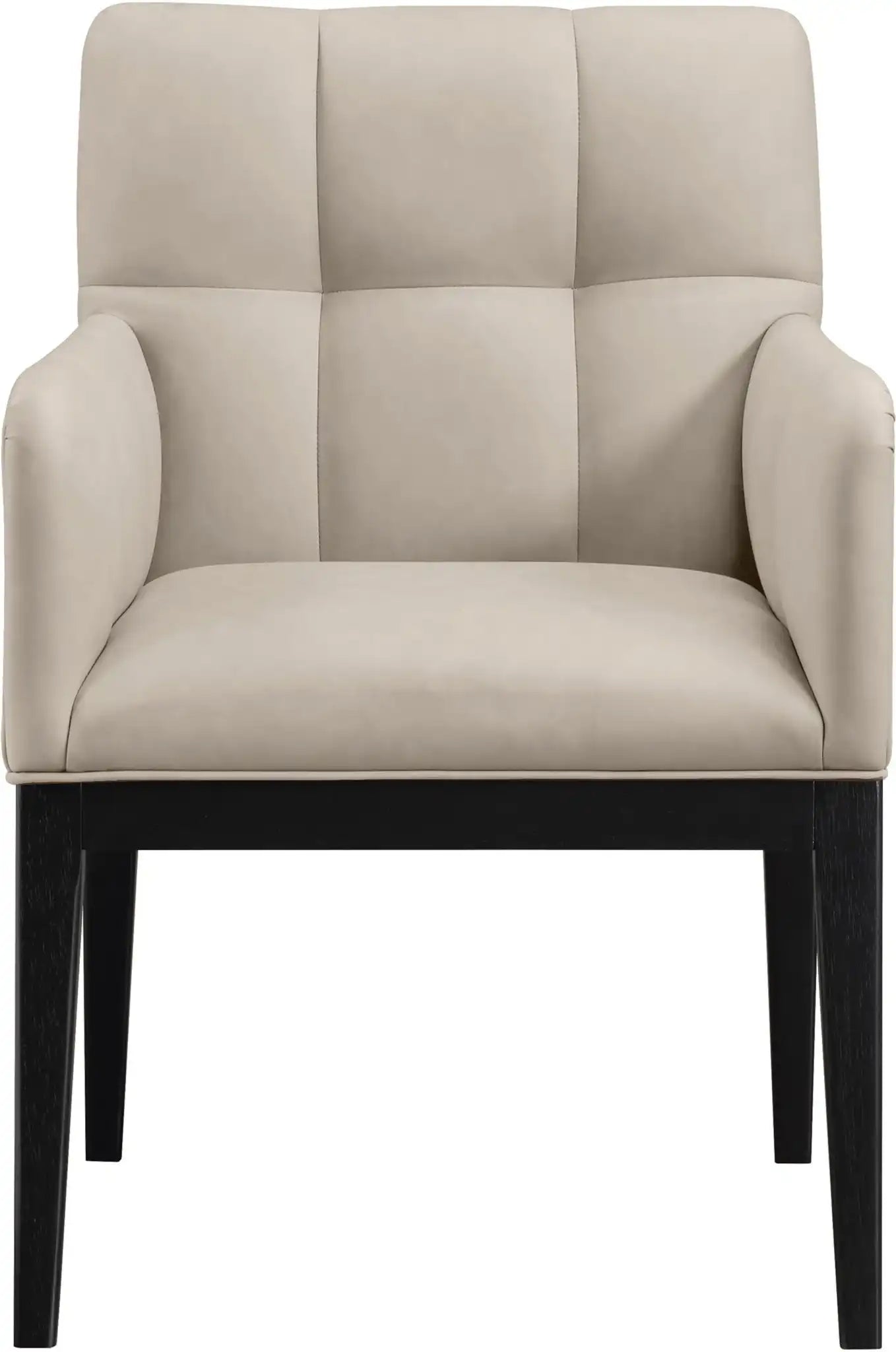 Adrian - Dining Arm Chair (Set of 2) - Black Legs