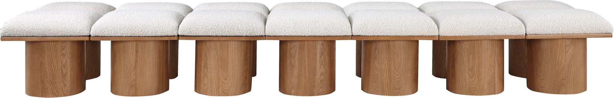 Pavilion - 14 Piece Modular Bench With Brown Base