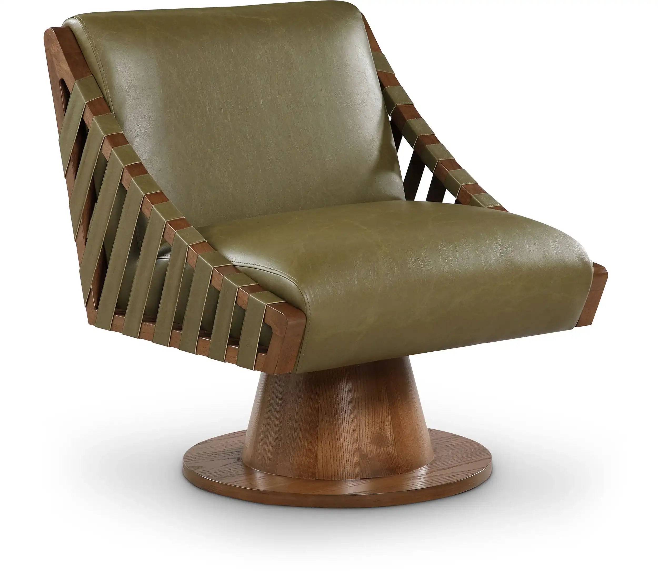 Millwin - Swivel Accent Chair With Brown Base - Best Buy Furniture