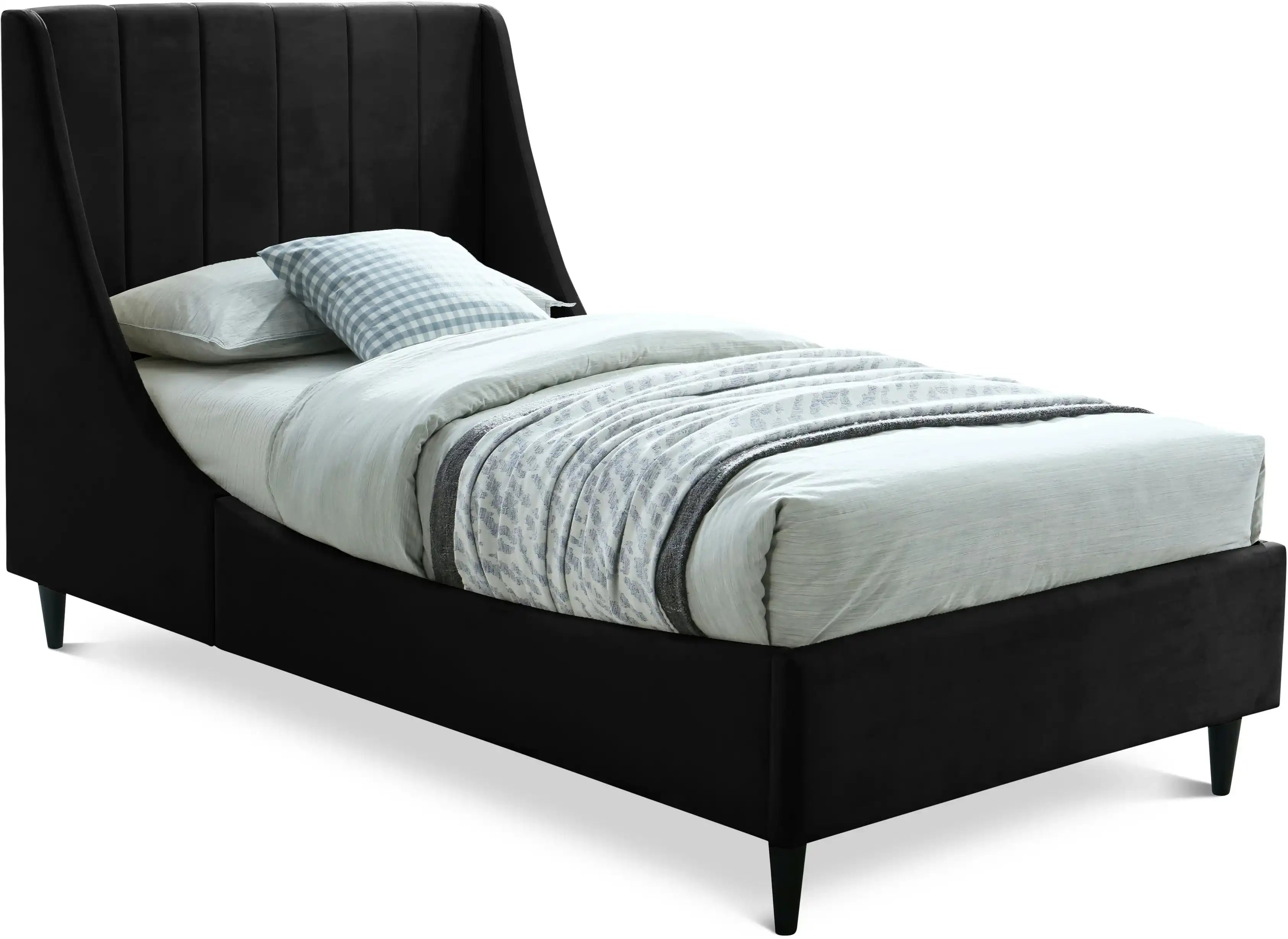 Eva - Velvet Bed - Best Buy Furniture