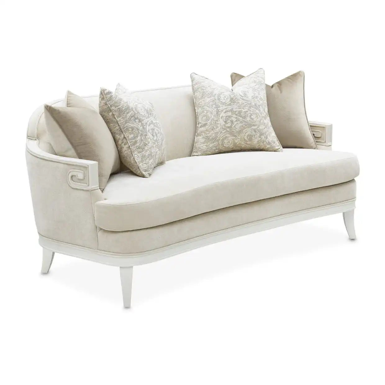 La Marisia - Chenille Loveseat - Tranquil / Creamy Pearl - Best Buy Furniture