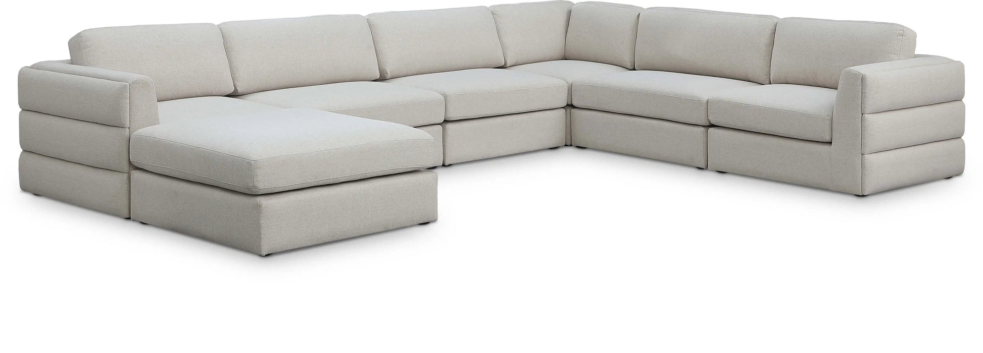 Beckham - 7 Piece Modular Sectional With Chaise - Best Buy Furniture