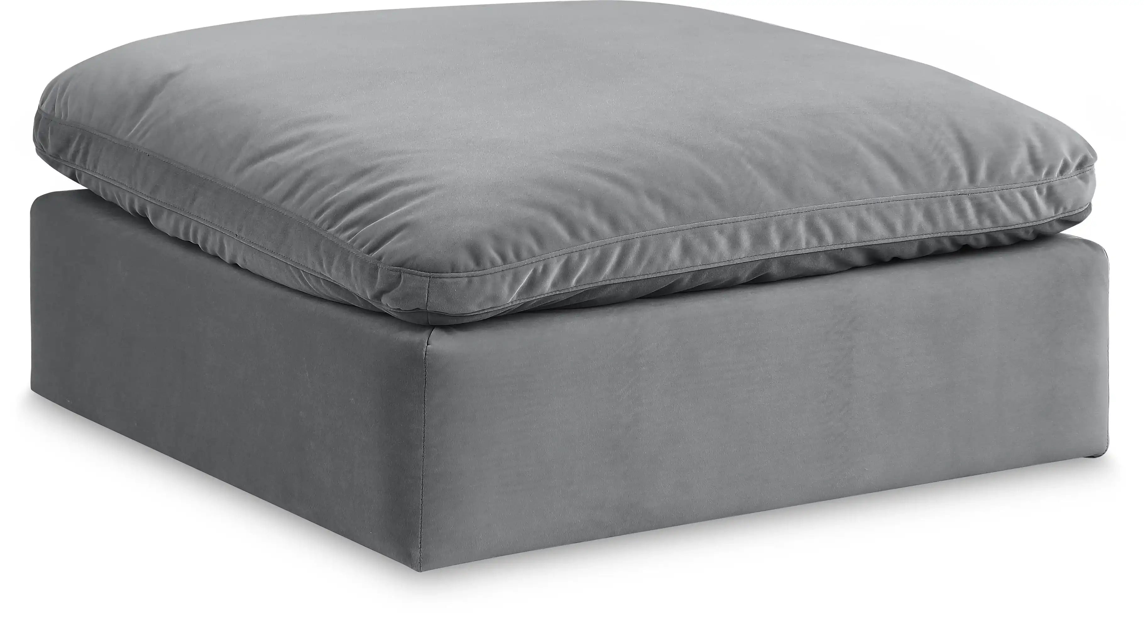 Comfy - Velvet Ottoman - Best Buy Furniture