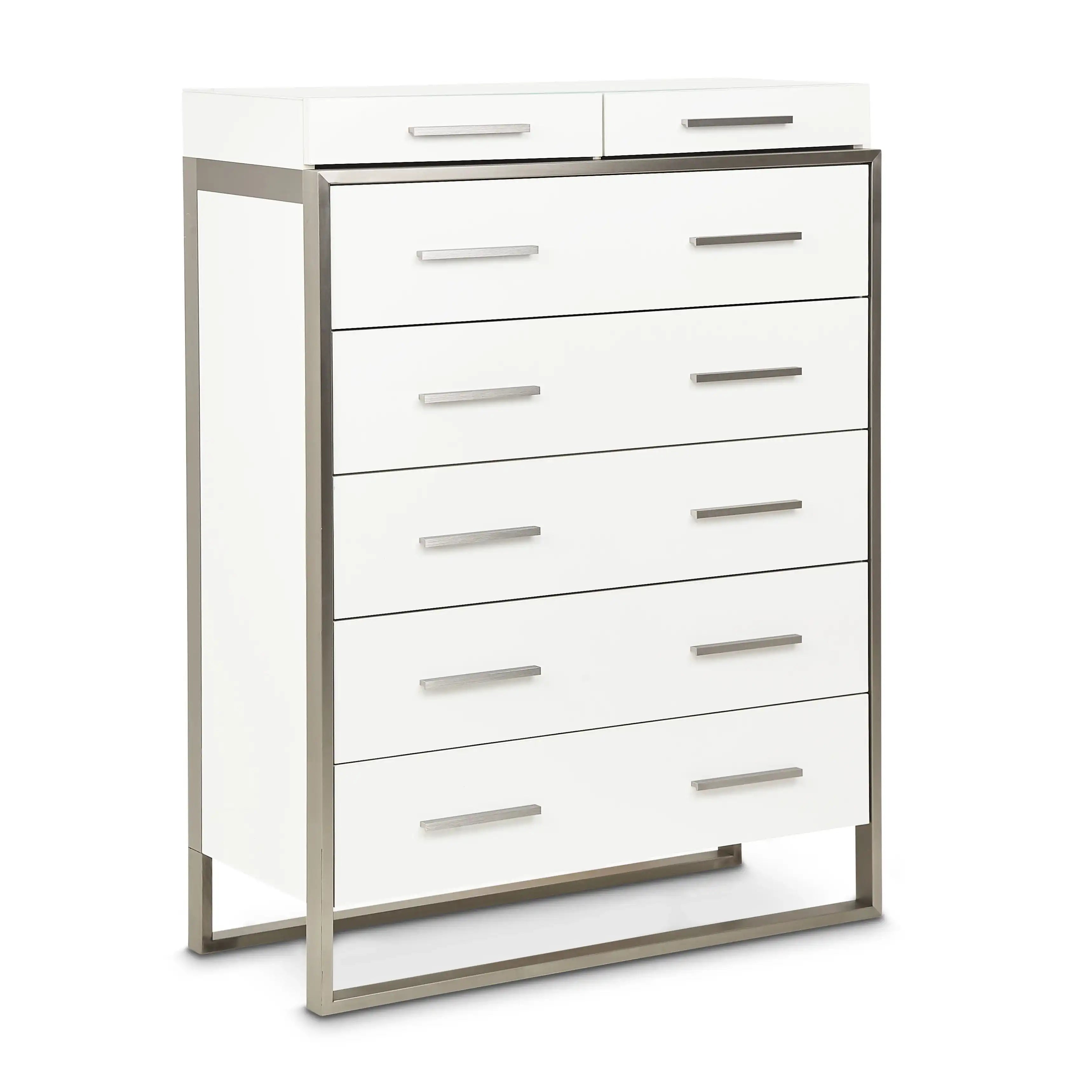Marquee - 7-Drawer Chest - Cloud White - Best Buy Furniture