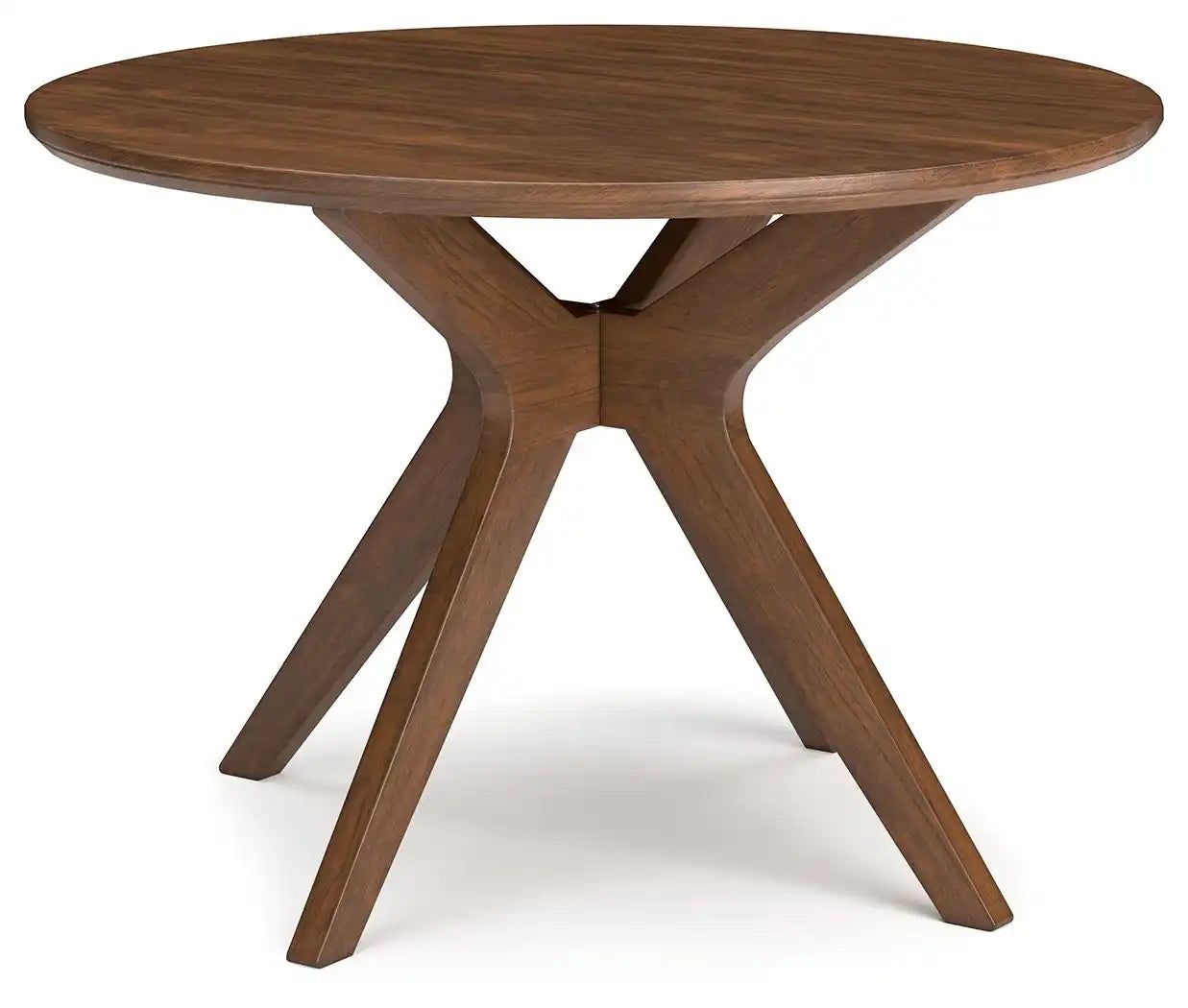 Lyncott - Round Dining Room Table - Brown - Best Buy Furniture