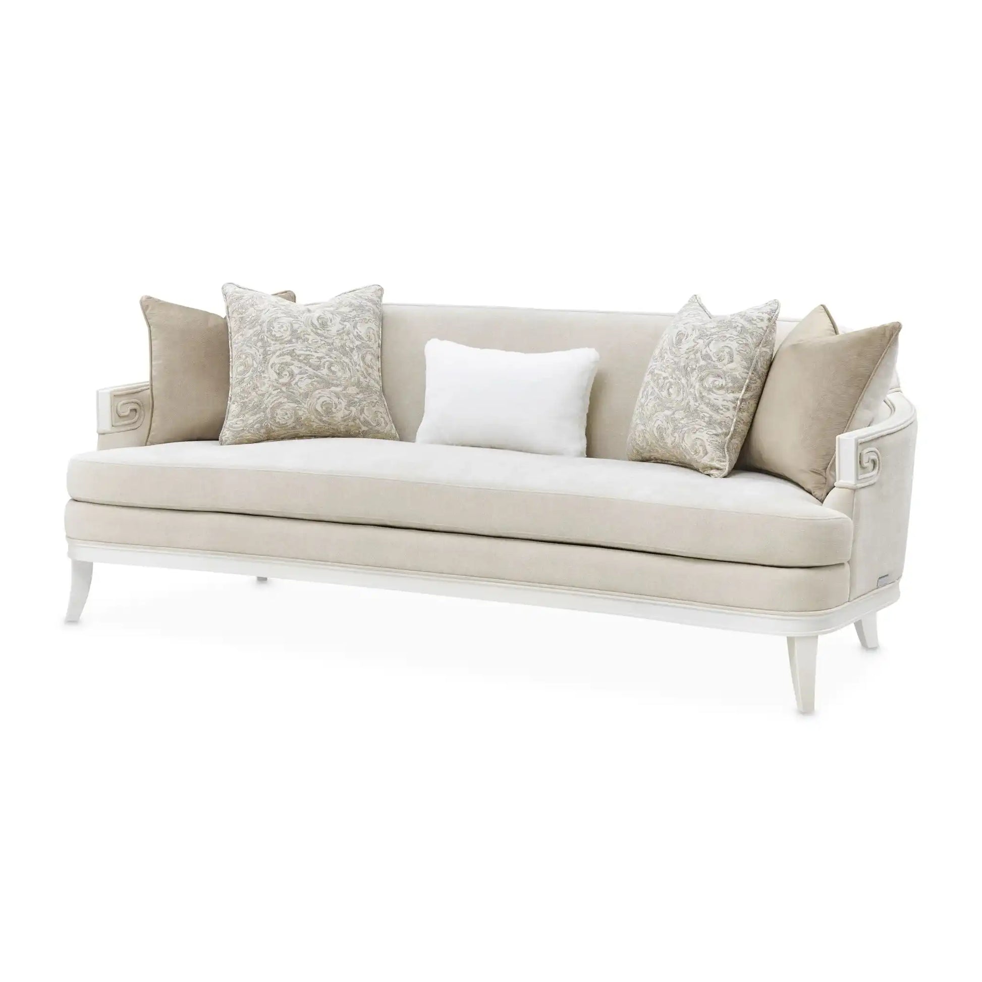 La Marisia - Chenille Sofa - Tranquil / Creamy Pearl - Best Buy Furniture