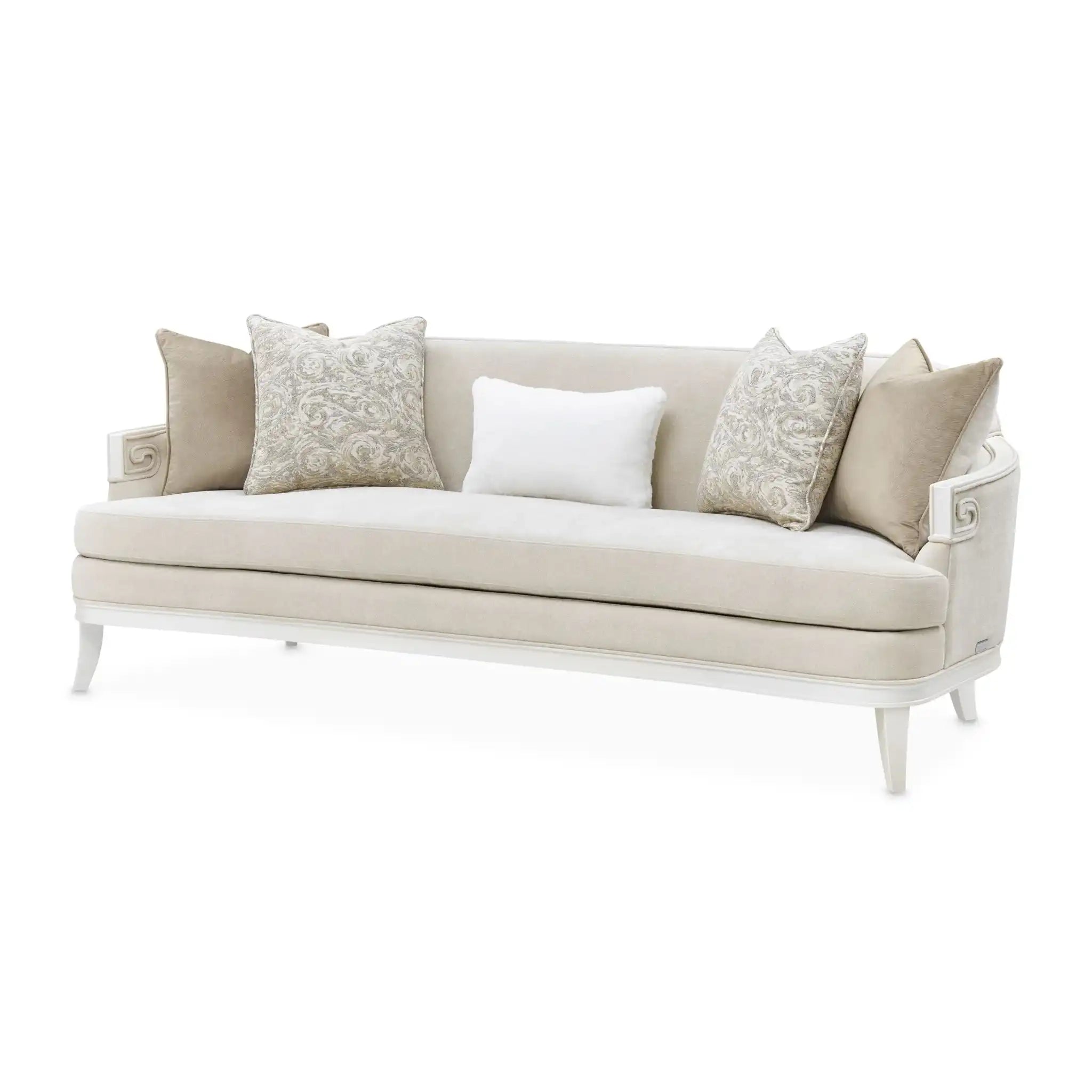 La Marisia - Chenille Sofa - Tranquil / Creamy Pearl - Best Buy Furniture