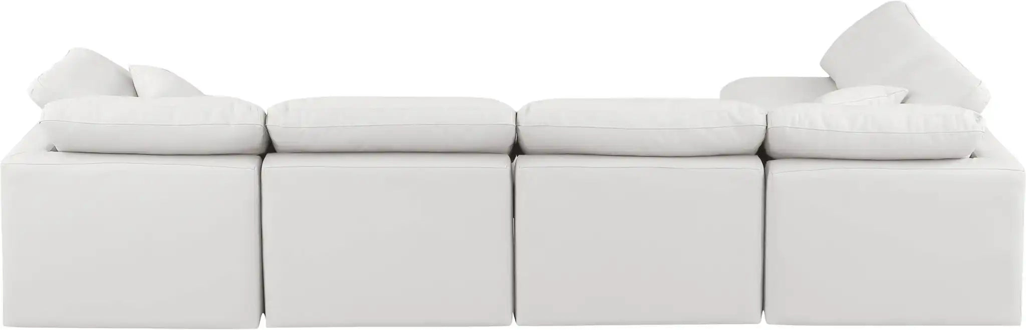 Indulge - Faux Leather 5 Piece Modular Sectional