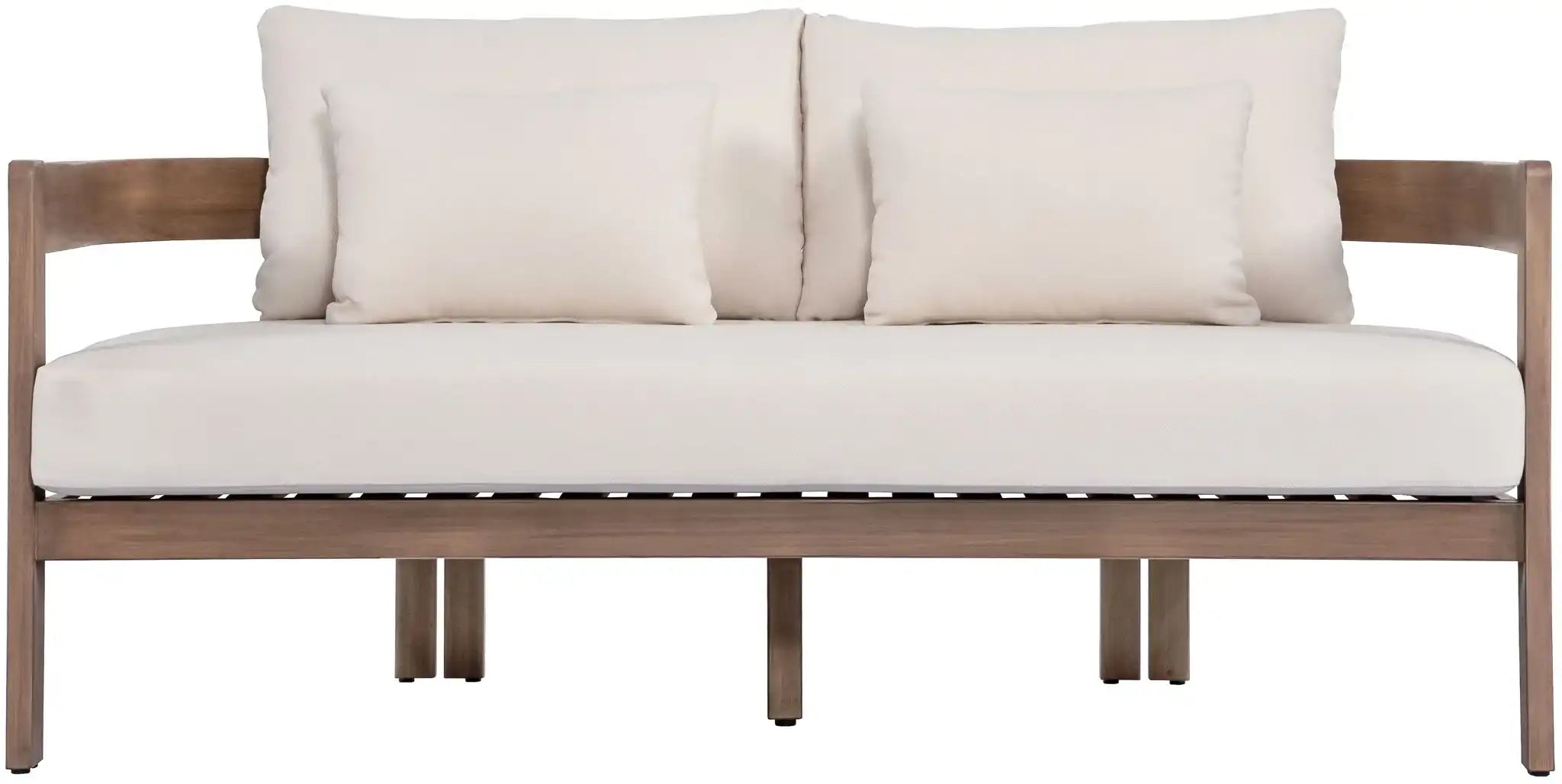Newport - Water Resistant Fabric 65" Upholstered Outdoor Patio Loveseat