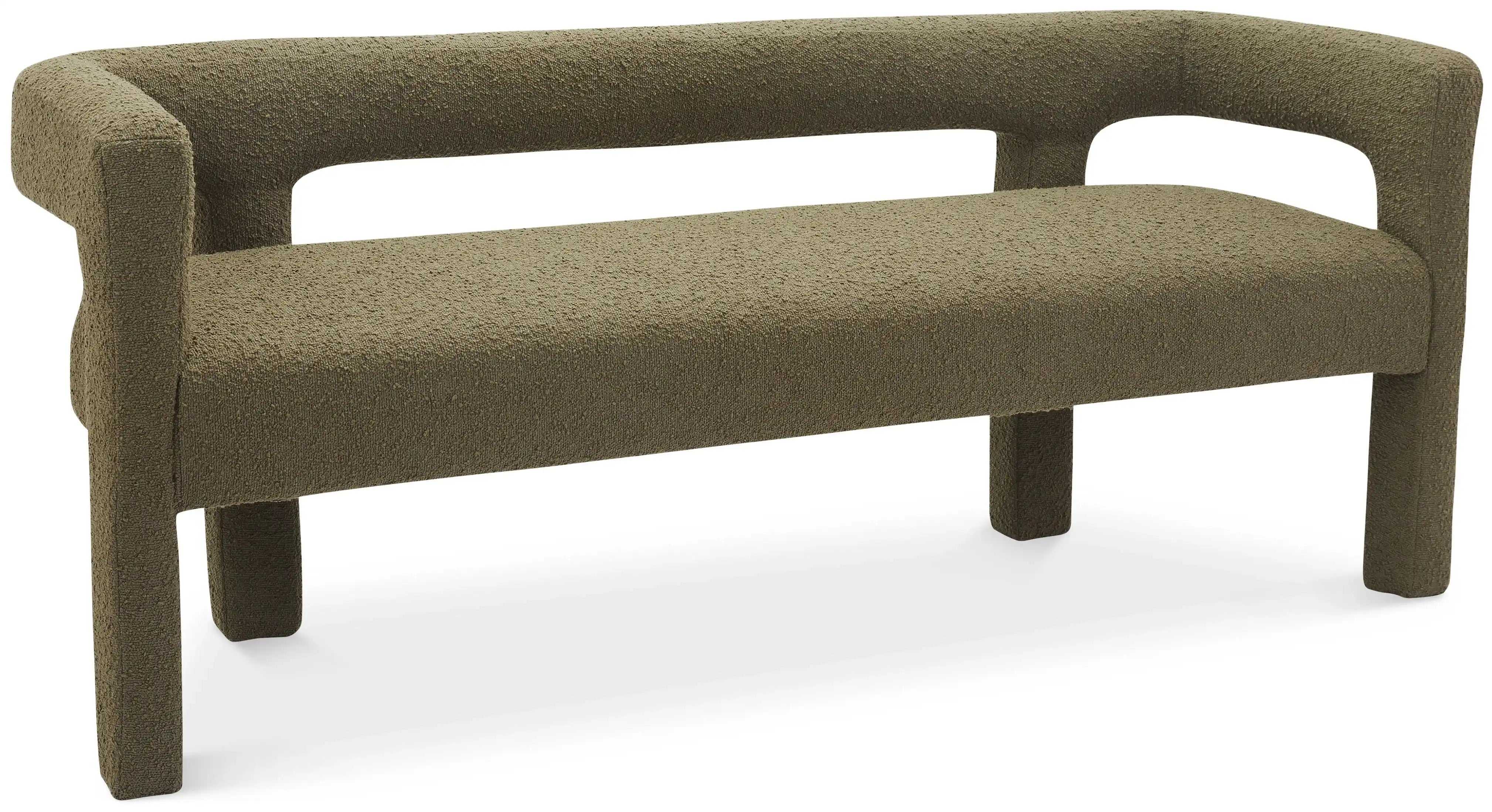 Athena - Boucle Fabric Bench - Best Buy Furniture