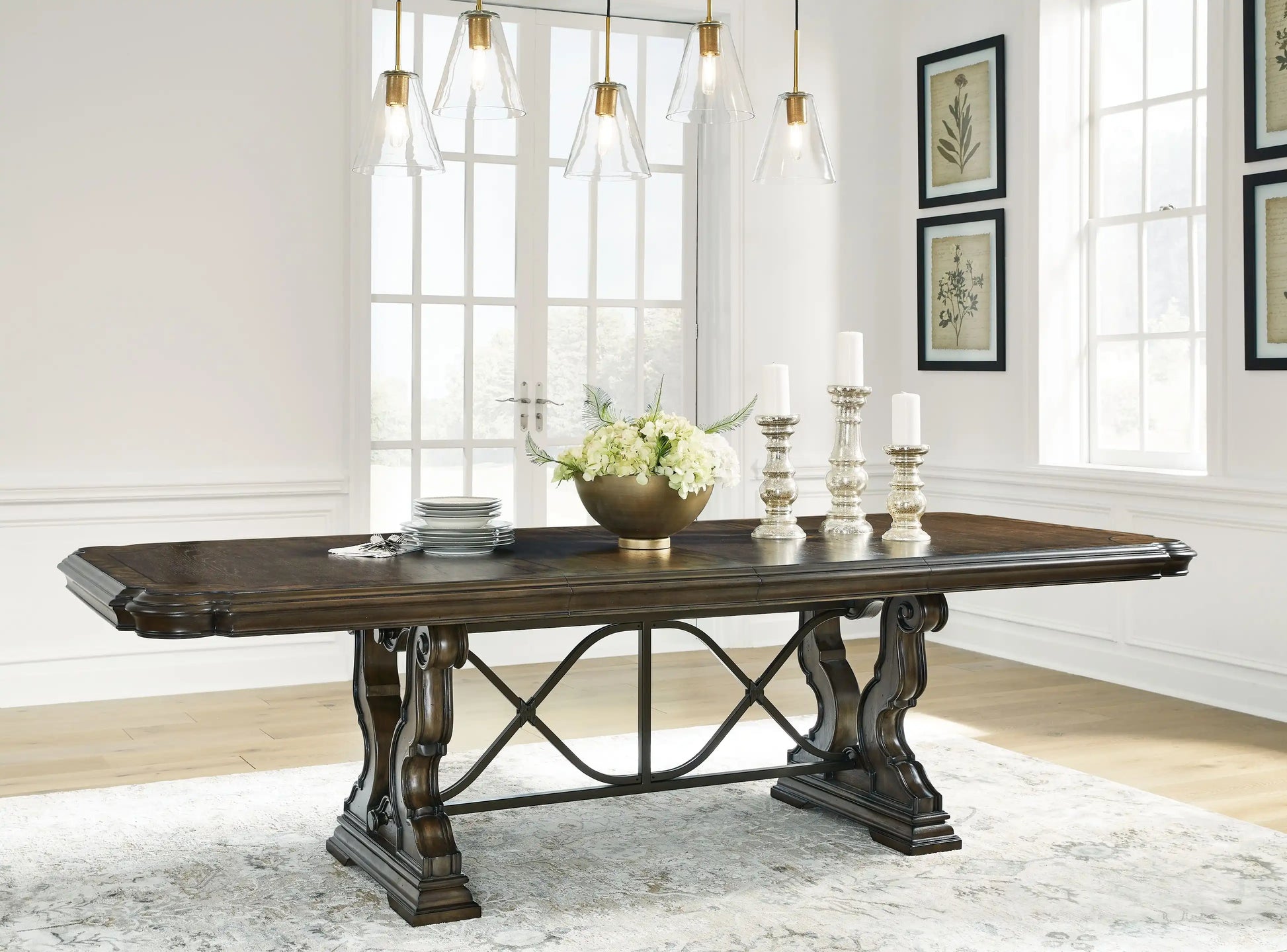 Maylee - Dining Extension Table - Dark Brown - Best Buy Furniture