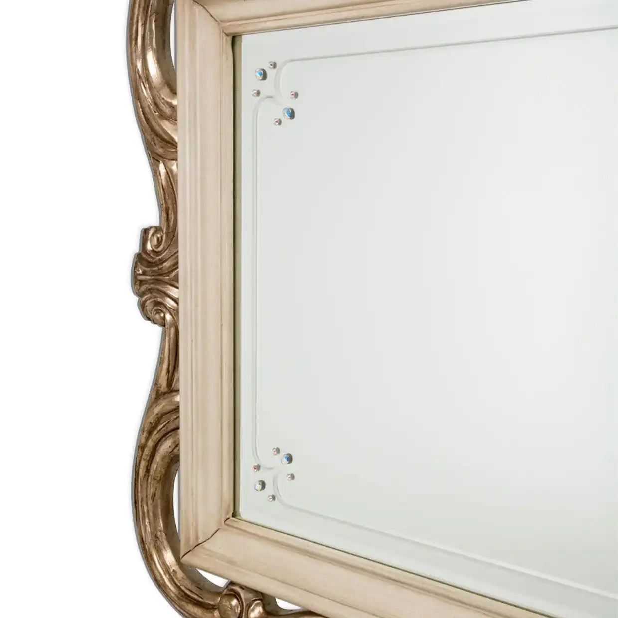 Platine de Royale - Wall Mirror - Champagne - Best Buy Furniture