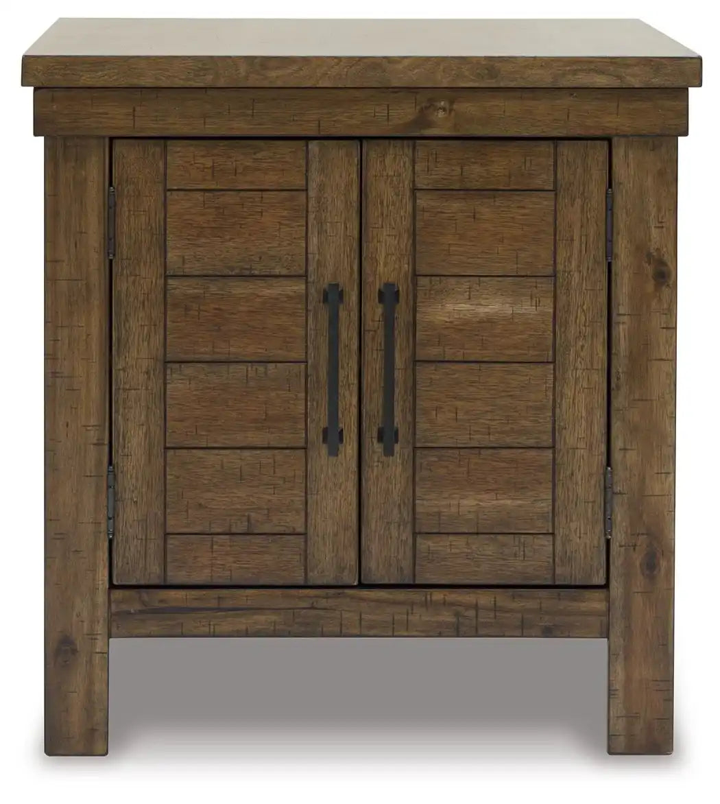 Moriville - Rectangular End Table - Grayish Brown - Best Buy Furniture