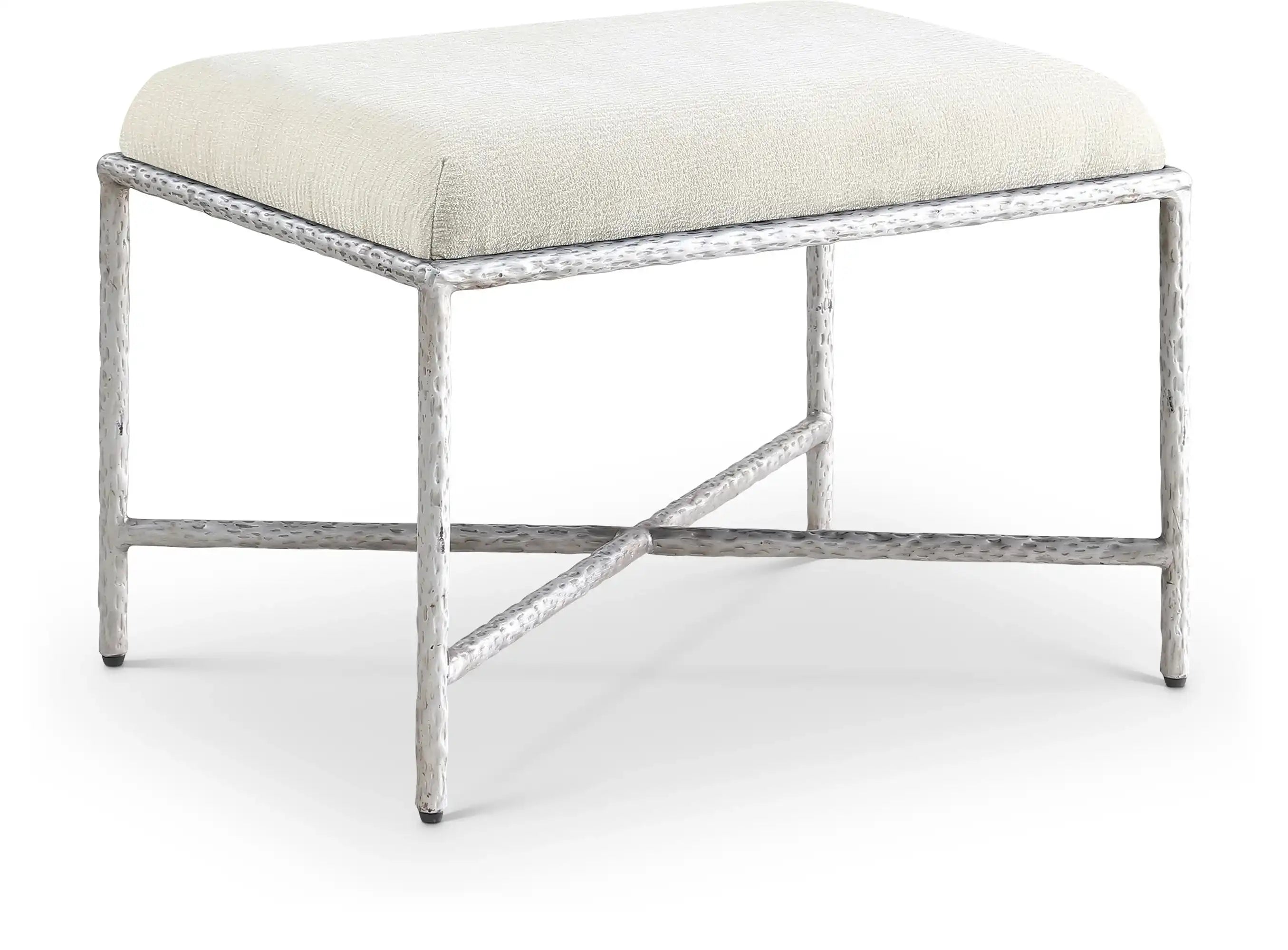 Valley - Bench With Silver Frame - Best Buy Furniture