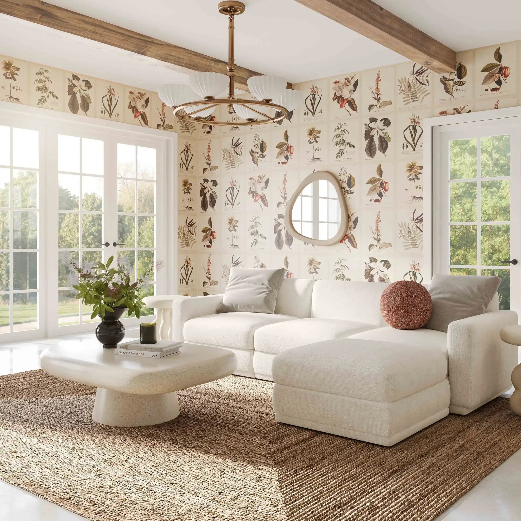 Perry - Modular Ottoman - Cream