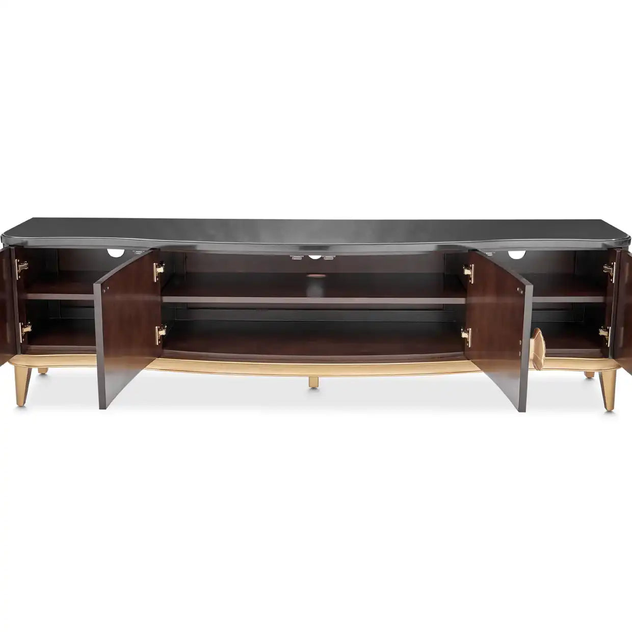 Camellia Field - Media Cabinet - Dark Brown - Best Buy Furniture