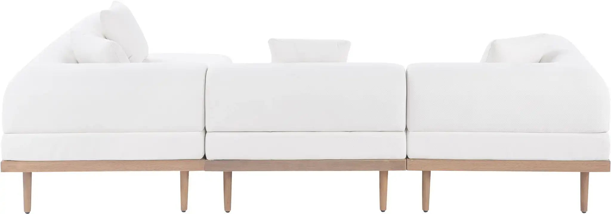 Laguna - 4 Piece 106.5" Upholstered Outdoor Patio Modular Sectional