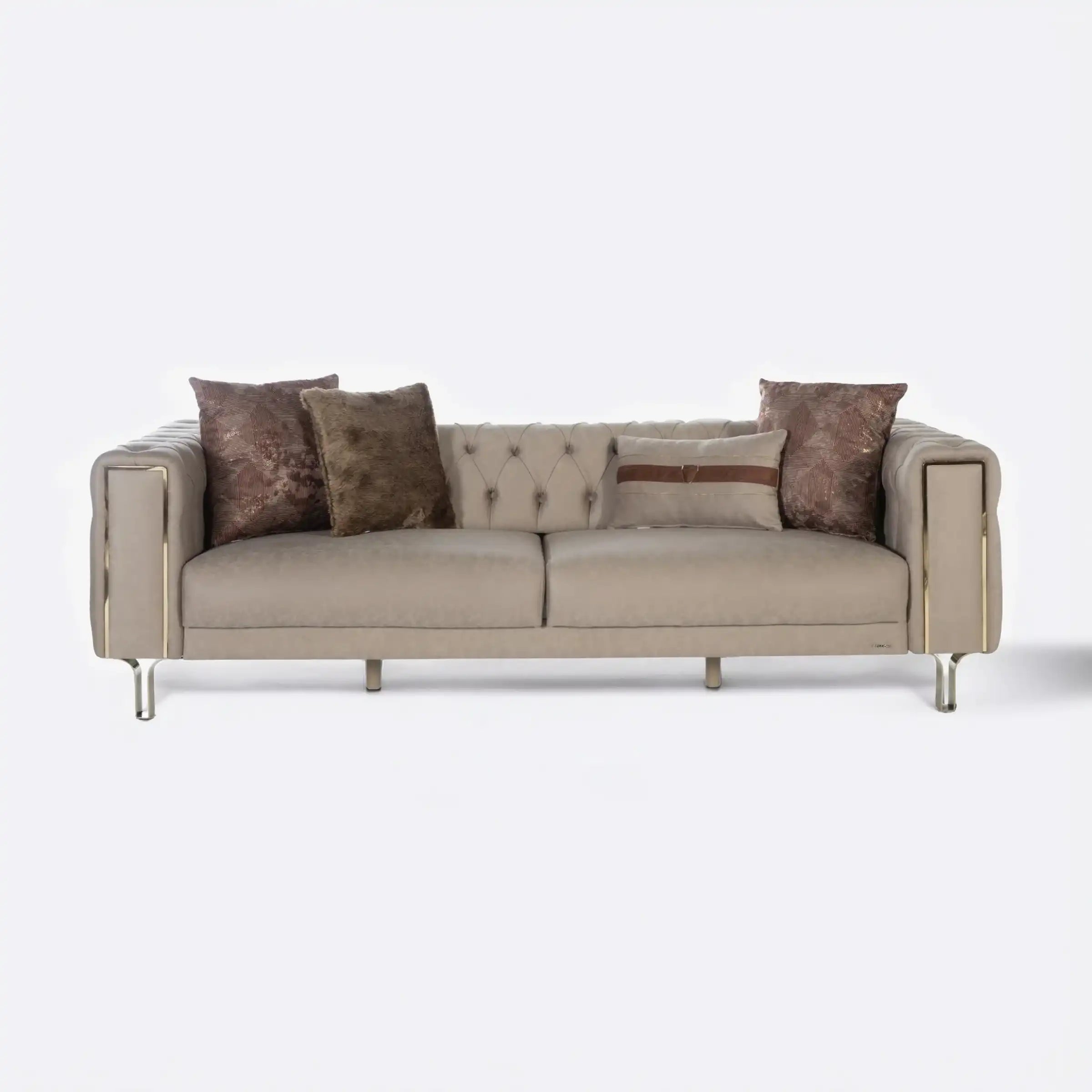 Montego 94" Wide Convertible Chesterfield Sofa Bed – Luxury Living Room Elegance - Best Buy Furniture