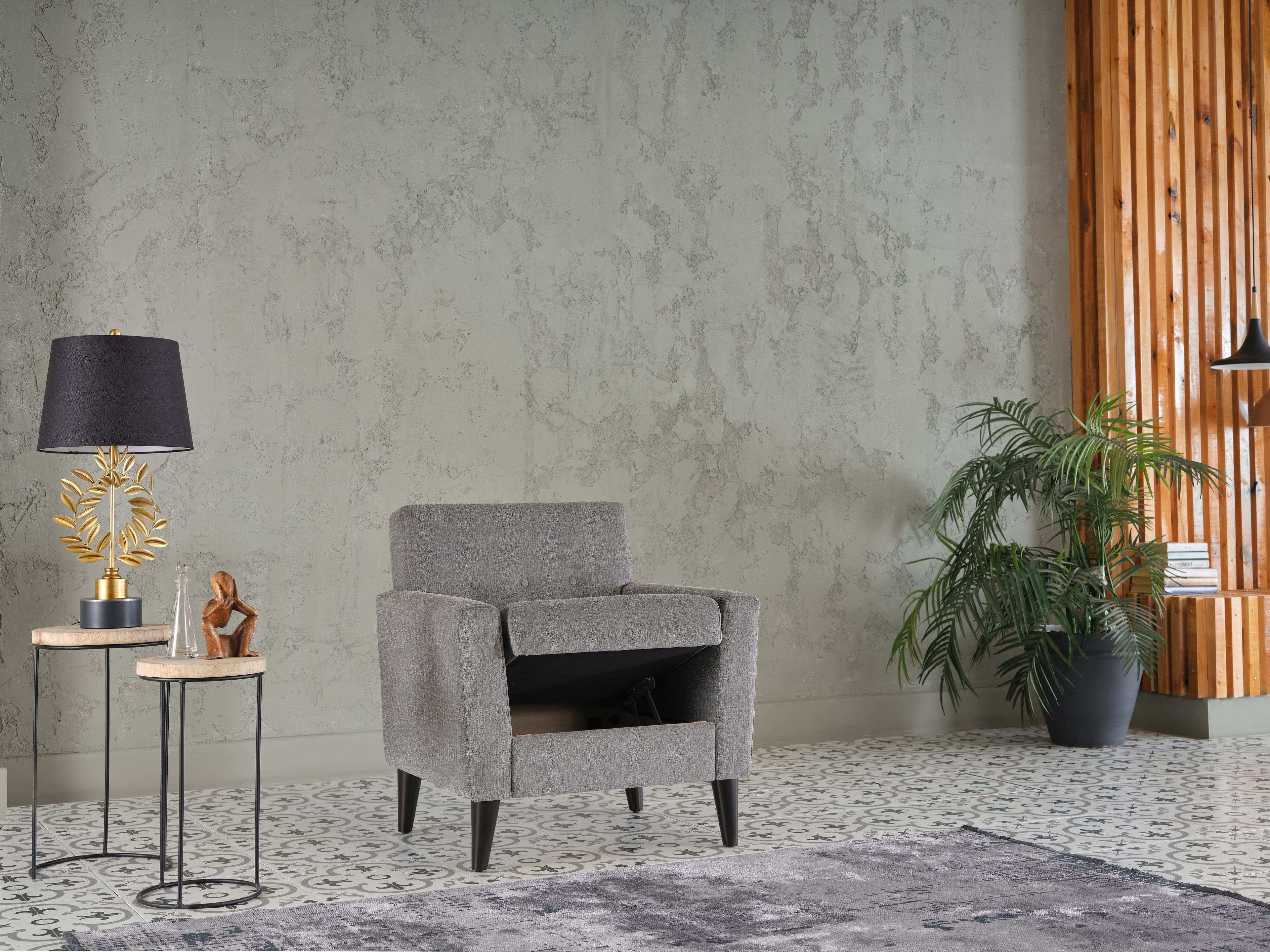 Theo Accent Chair & Ottoman - Best Buy Furniture