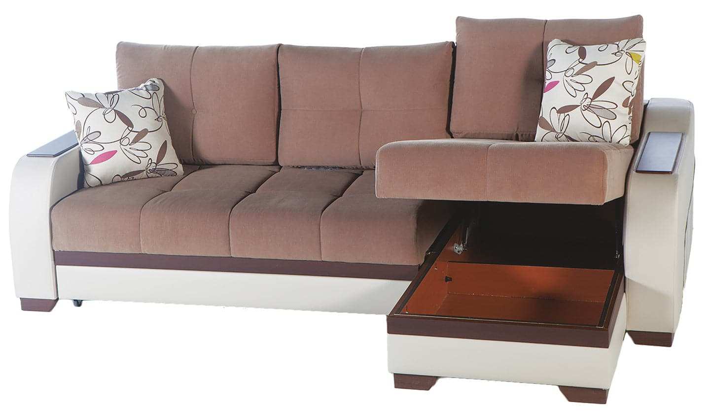 ULTRA Sleeper Sectional Sofa – 97” Wide, Reversible Chaise, Queen-Size Sleeper, Contemporary Comfort & Functionality - Best Buy Furniture