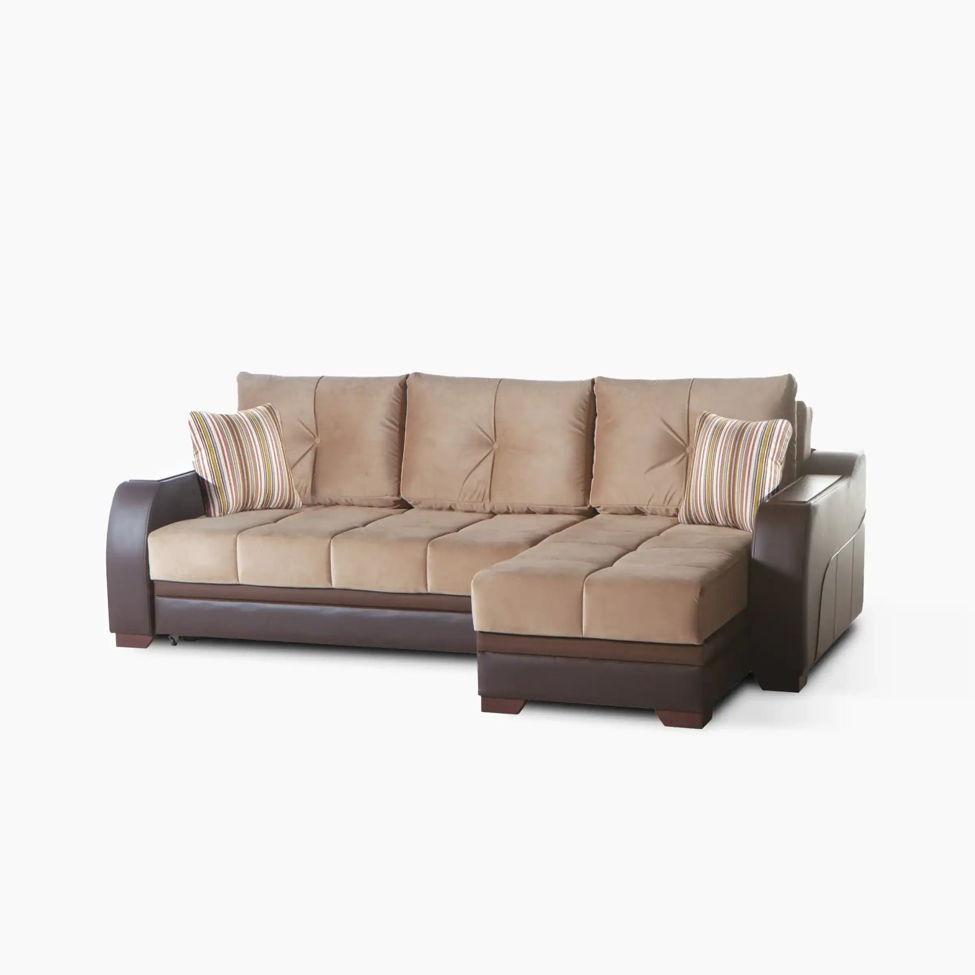 ULTRA Sleeper Sectional Sofa – 97” Wide, Reversible Chaise, Queen-Size Sleeper, Contemporary Comfort & Functionality - Best Buy Furniture