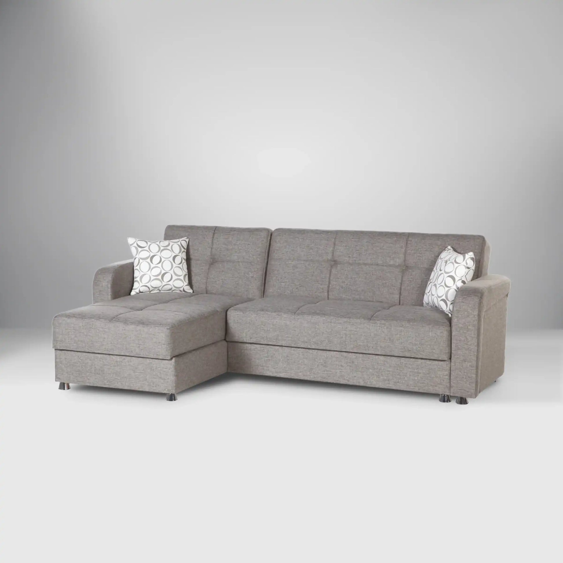 Vision 2-Piece L-Shaped Sleeper Sectional Sofa – 102” Wide, Reversible Chaise, Modern Comfort & Functionality - Best Buy Furniture