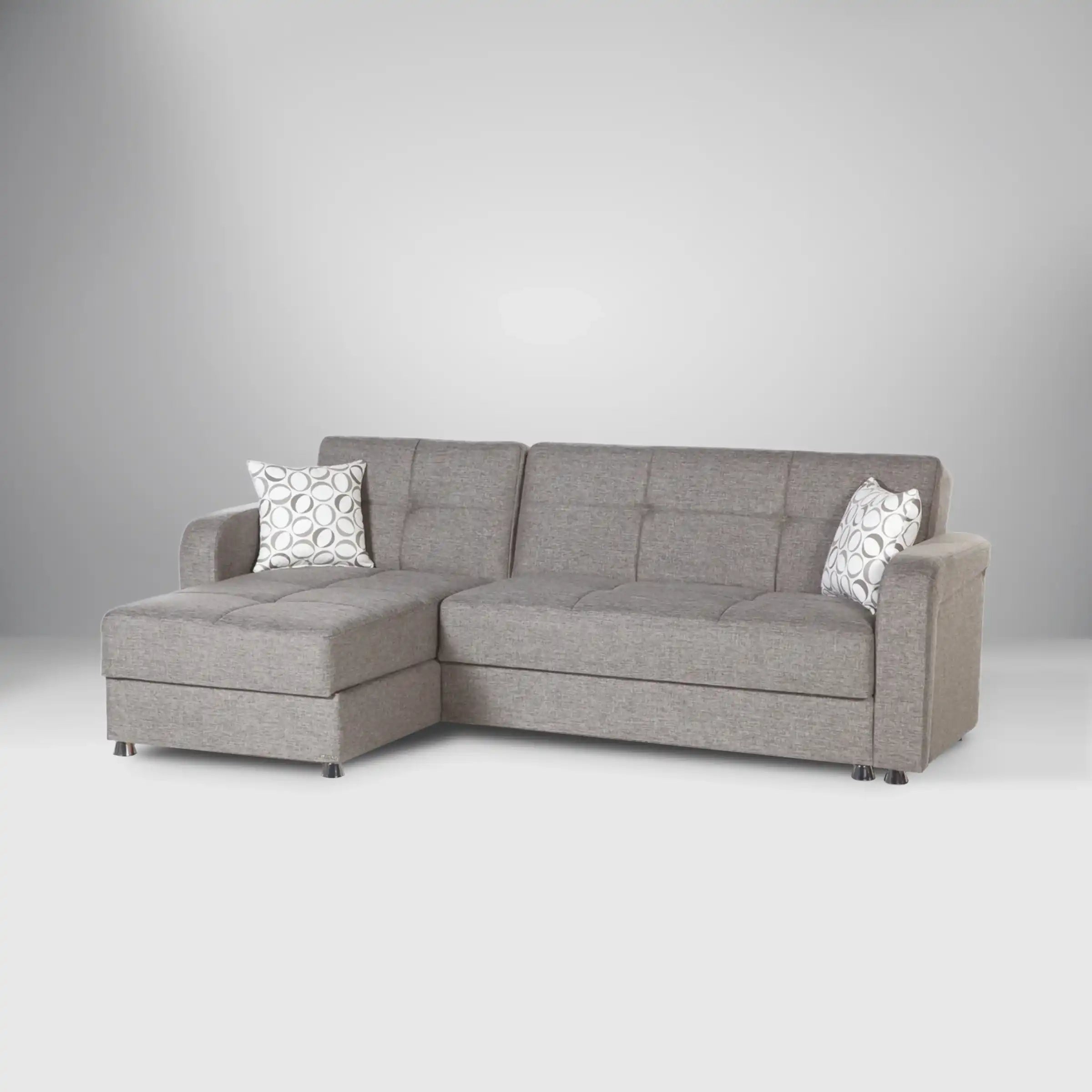 Vision 2-Piece L-Shaped Sleeper Sectional Sofa – 102” Wide, Reversible Chaise, Modern Comfort & Functionality - Best Buy Furniture