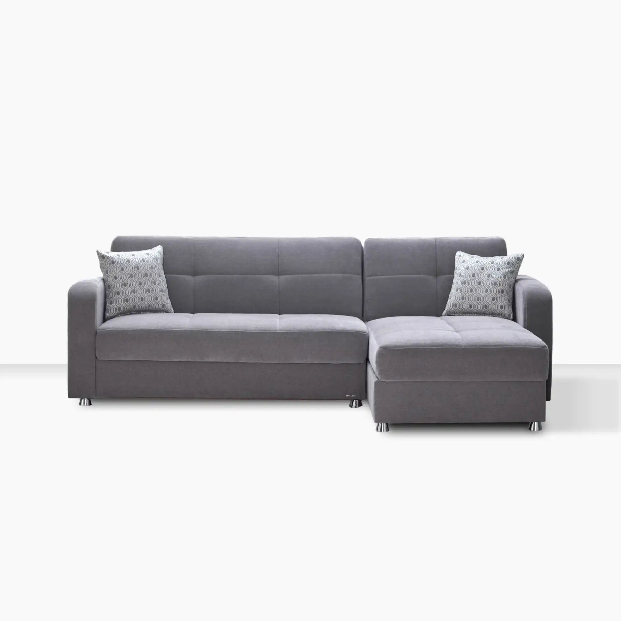 Vision 2-Piece L-Shaped Sleeper Sectional Sofa – 102” Wide, Reversible Chaise, Modern Comfort & Functionality - Best Buy Furniture