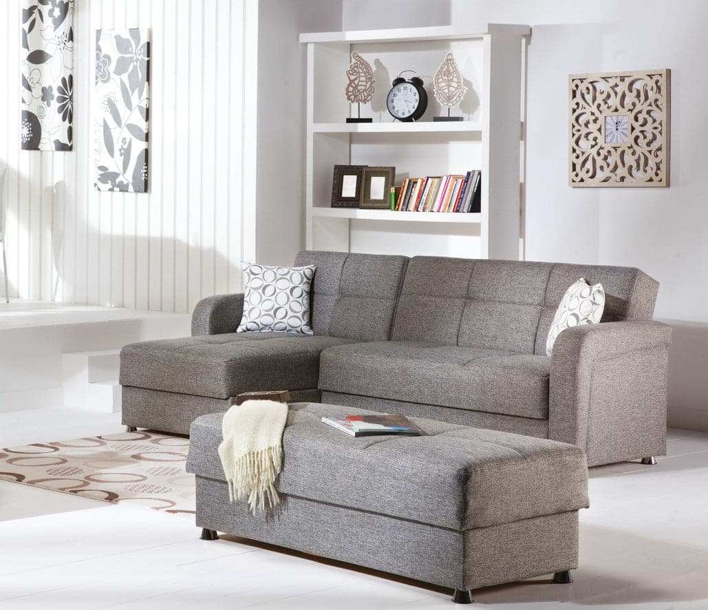 Vision 2-Piece L-Shaped Sleeper Sectional Sofa – 102” Wide, Reversible Chaise, Modern Comfort & Functionality - Best Buy Furniture