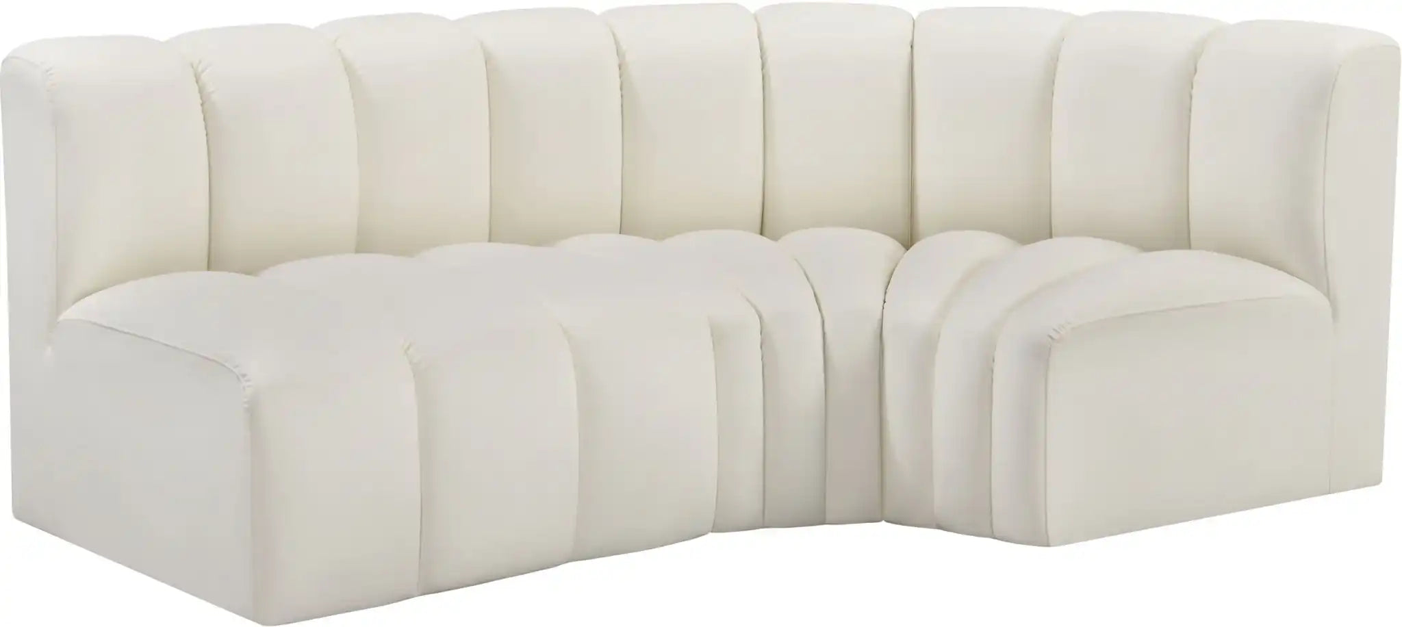 Arc - Faux Leather 3 Piece Sofa