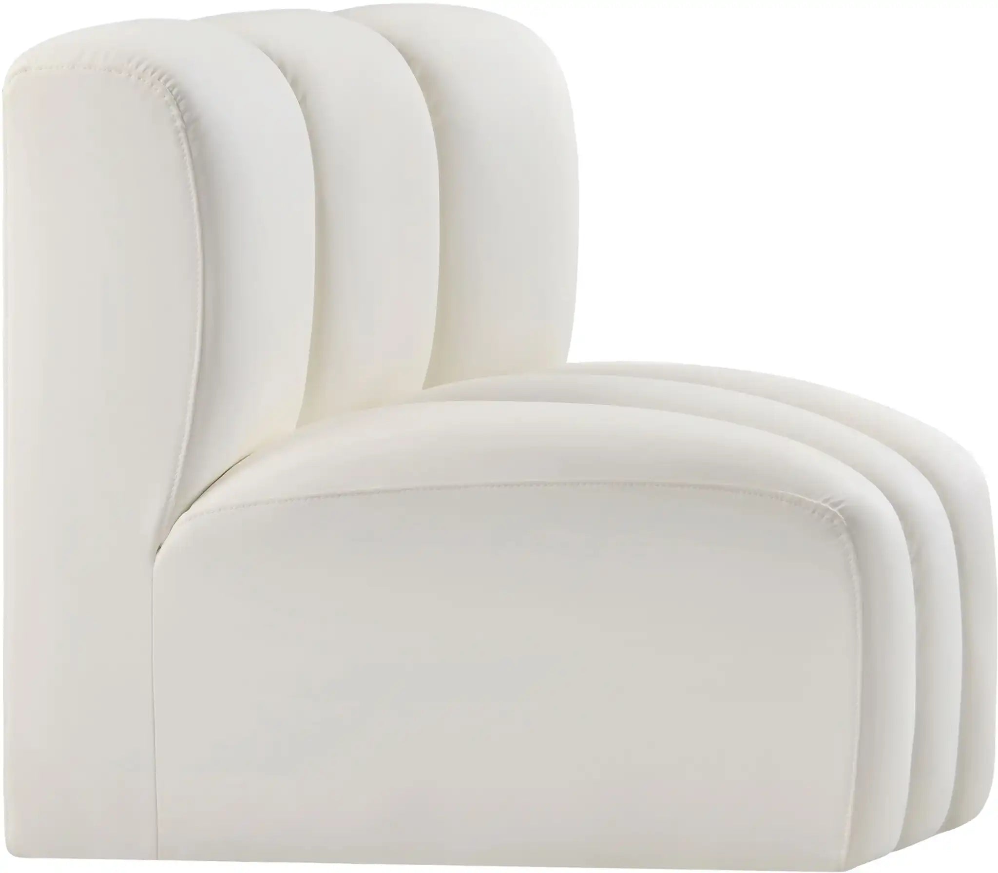 Arc - Faux Leather Curved Corner Chair