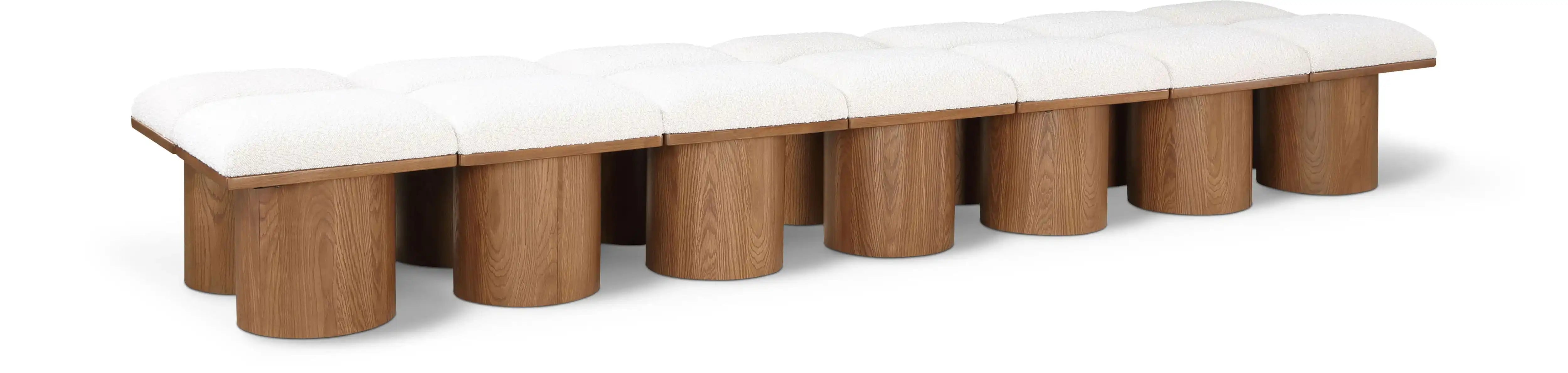Pavilion - 14 Piece Modular Bench With Brown Base - Best Buy Furniture