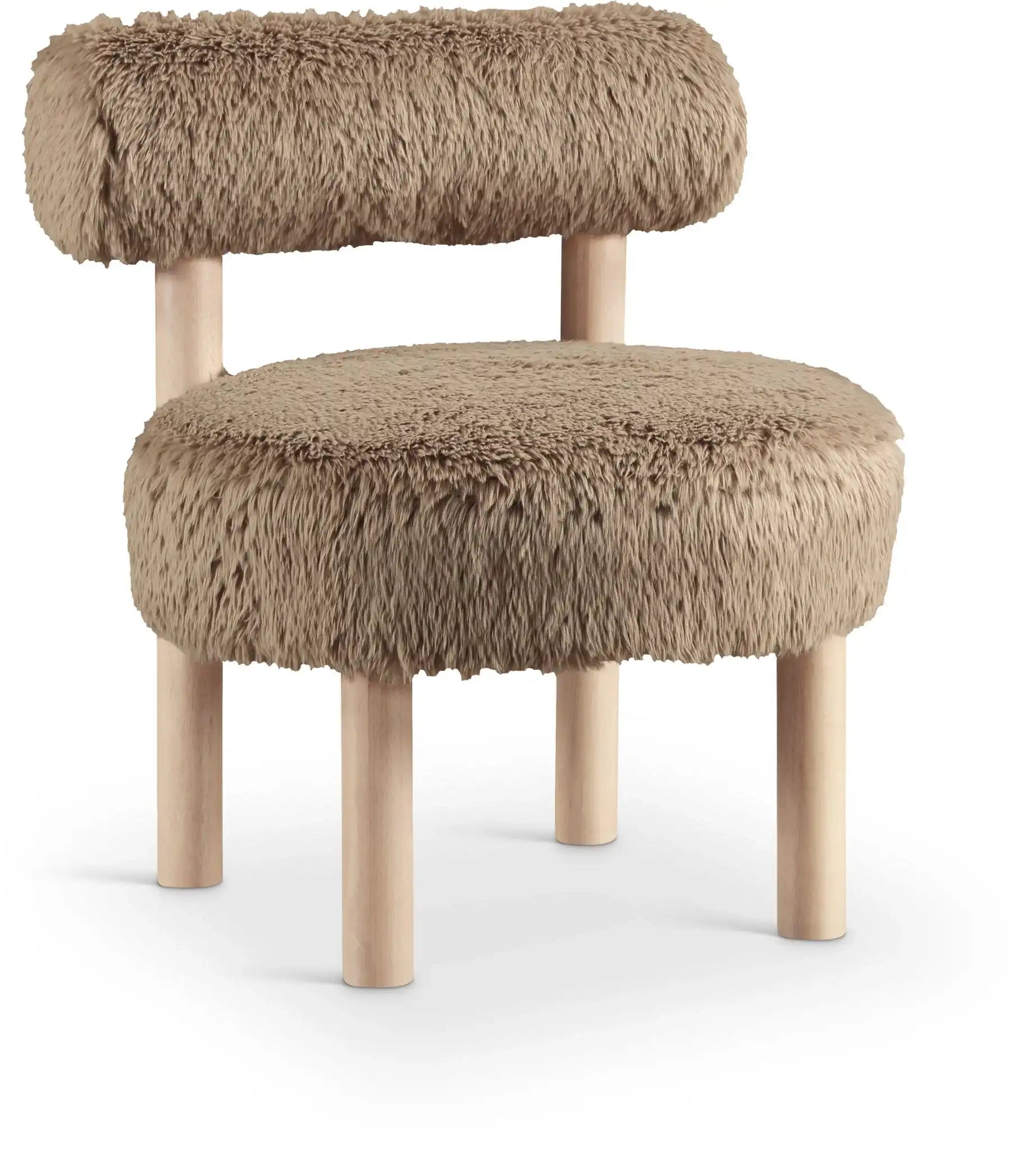 Ambre - Shearling Fabric Accent Chair - Best Buy Furniture