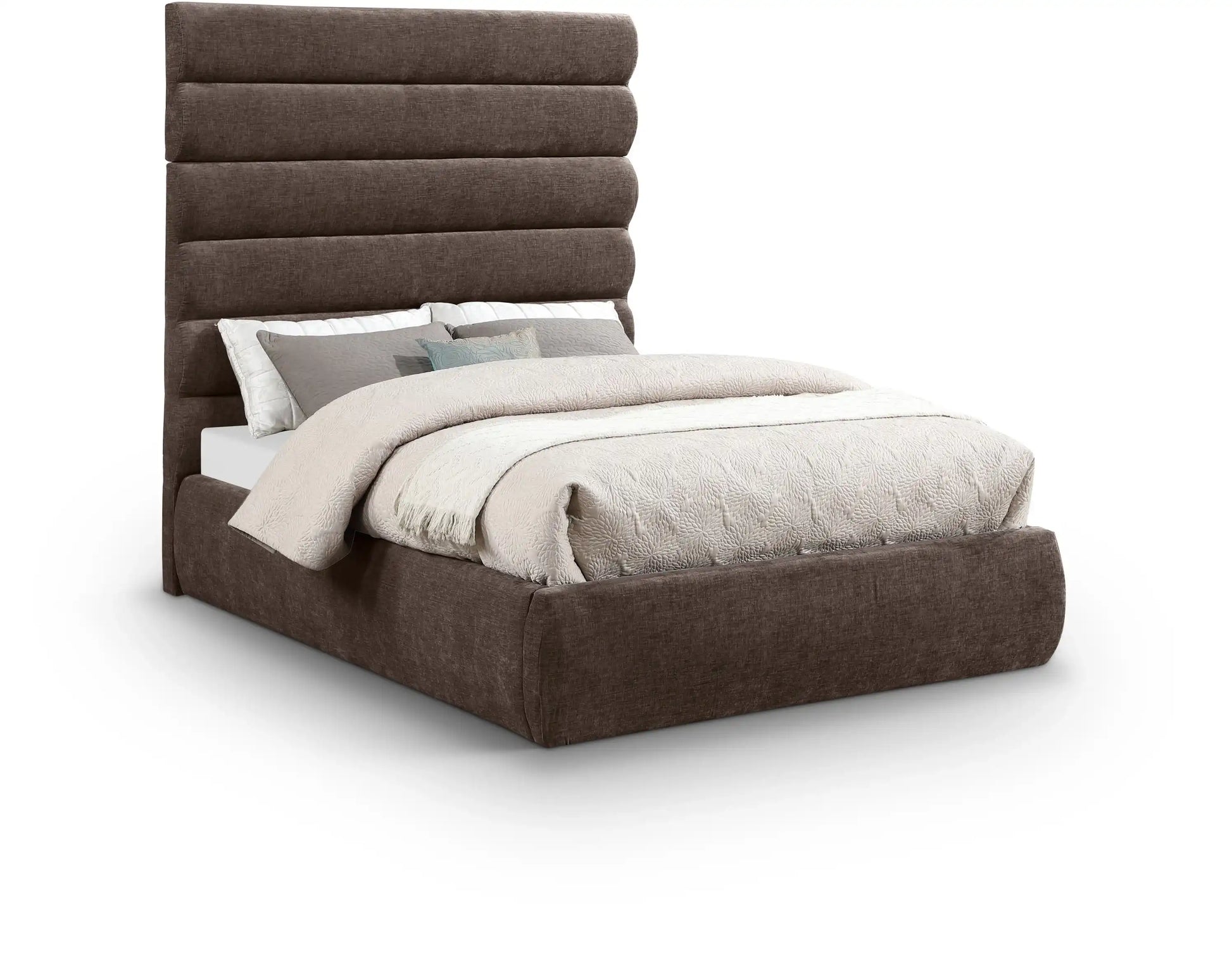 Adam - Chenille Fabric Bed With 70.5" Headboard - Best Buy Furniture