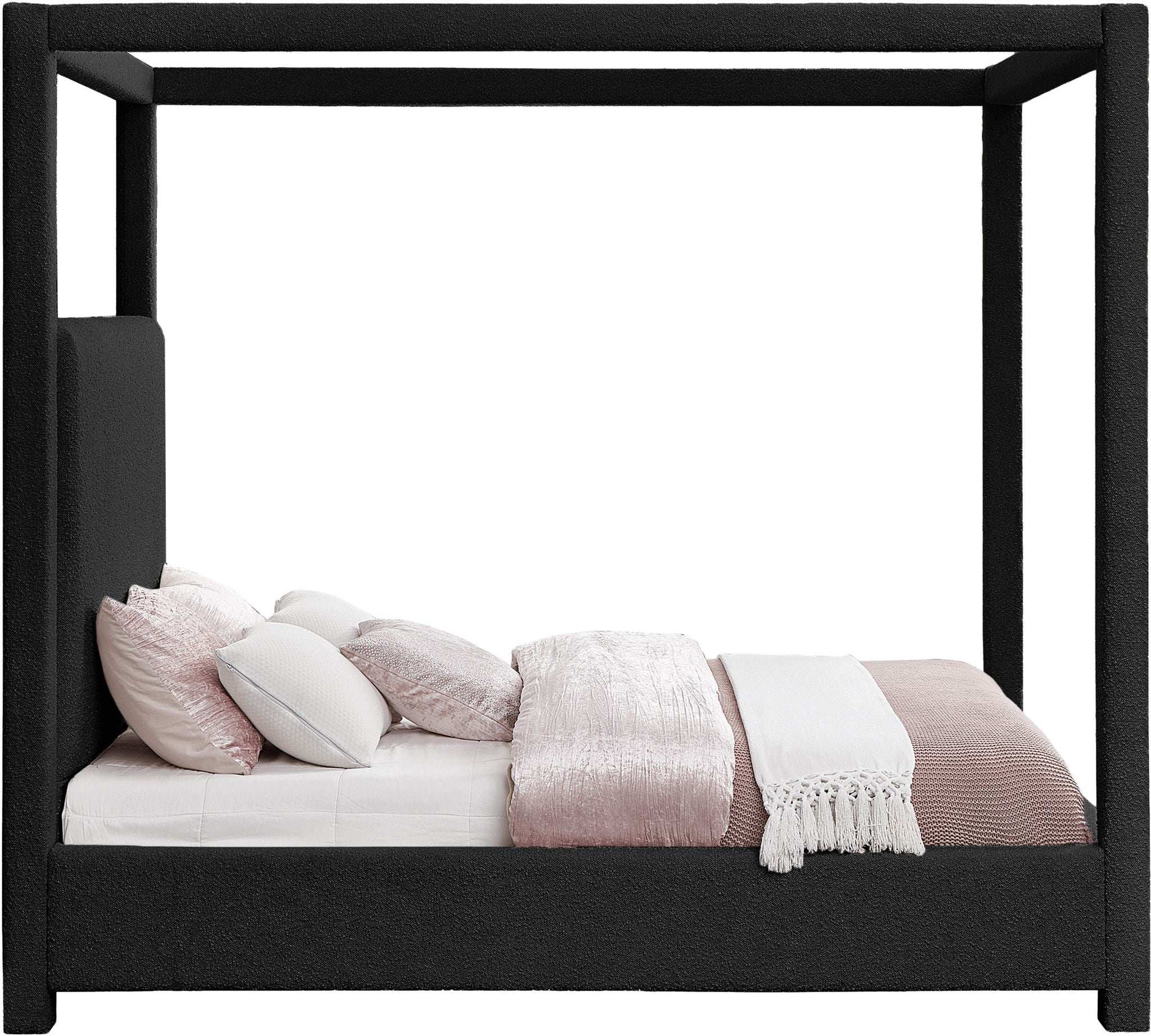 Eden - Boucle Fabric Upholstered Bed