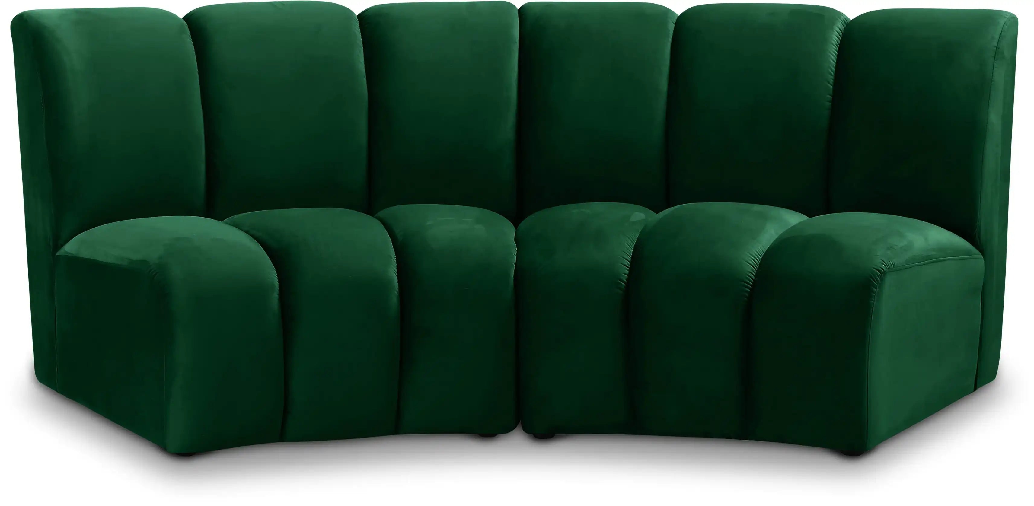 Infinity - 2 Piece Velvet Modular Sectional - Best Buy Furniture
