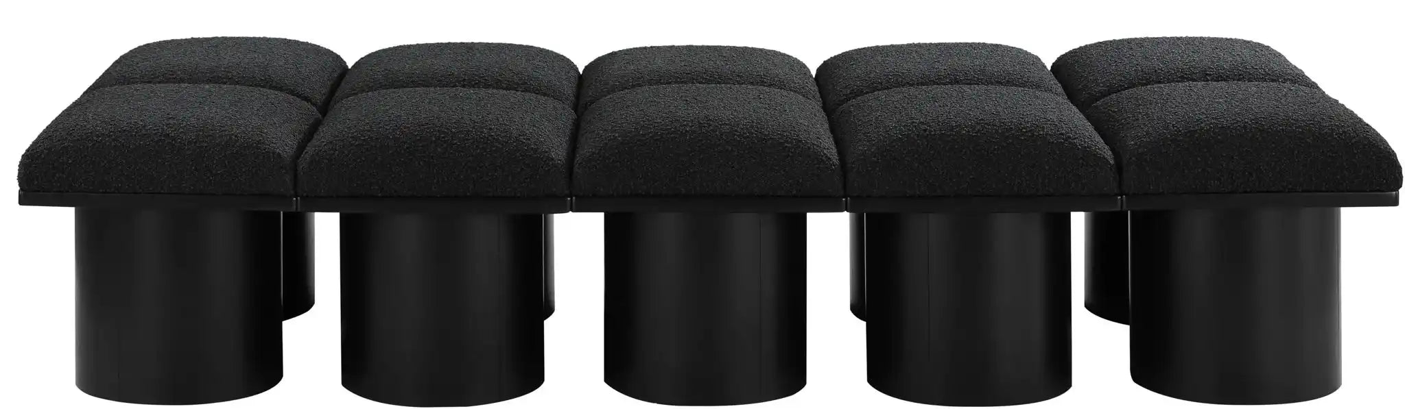 Pavilion - 10 Piece Modular Bench With Black Base