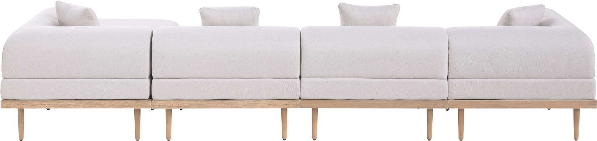 Laguna - 5 Piece 106.5" Upholstered Outdoor Patio Modular Sectional