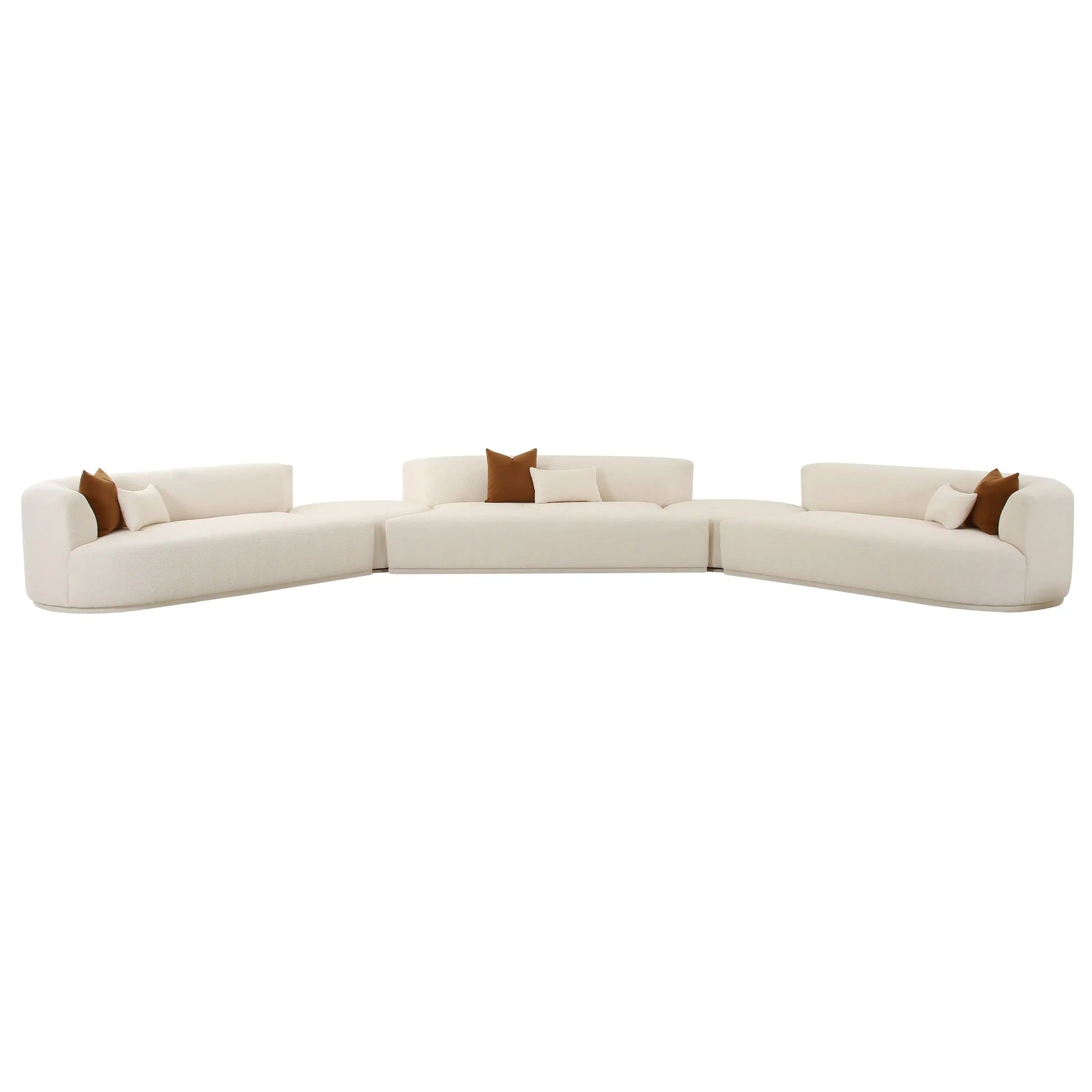 Fickle - Boucle Modular Sectional - Best Buy Furniture