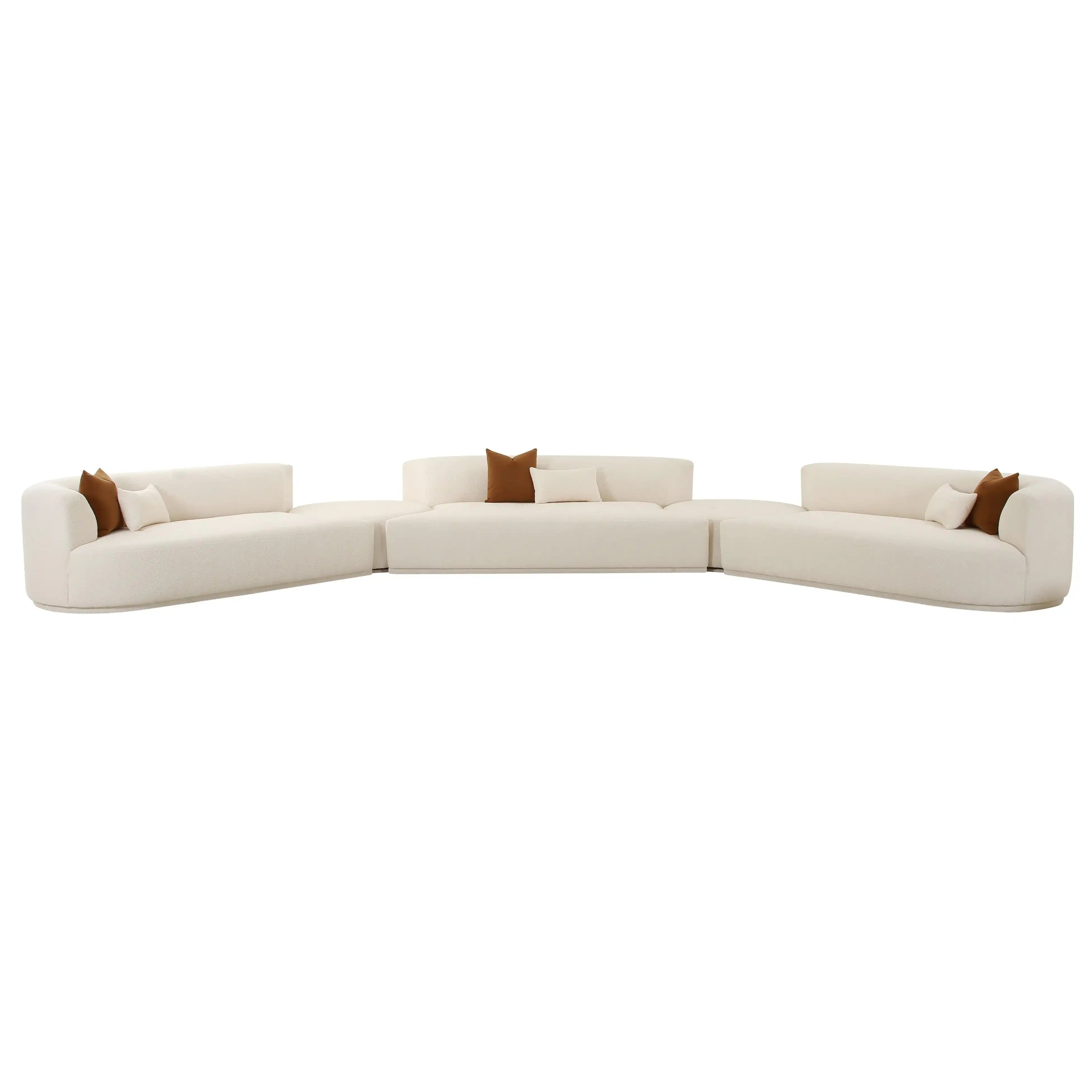 Fickle - Boucle Modular Sectional - Best Buy Furniture