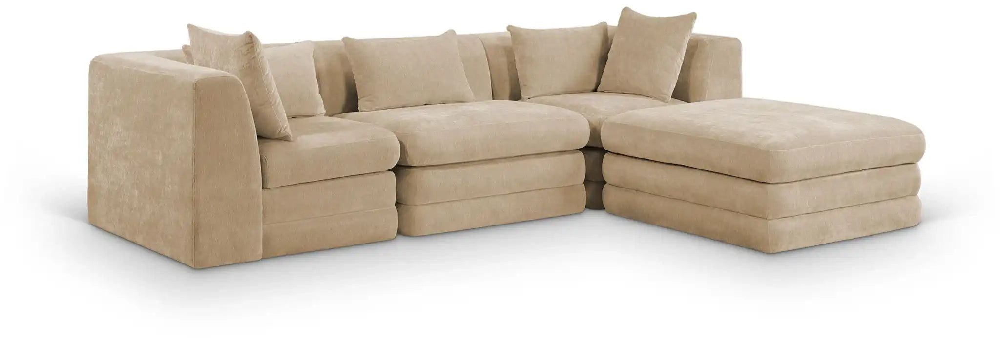 Stellar - 4 Piece Upholstered Modular Sectional - Best Buy Furniture