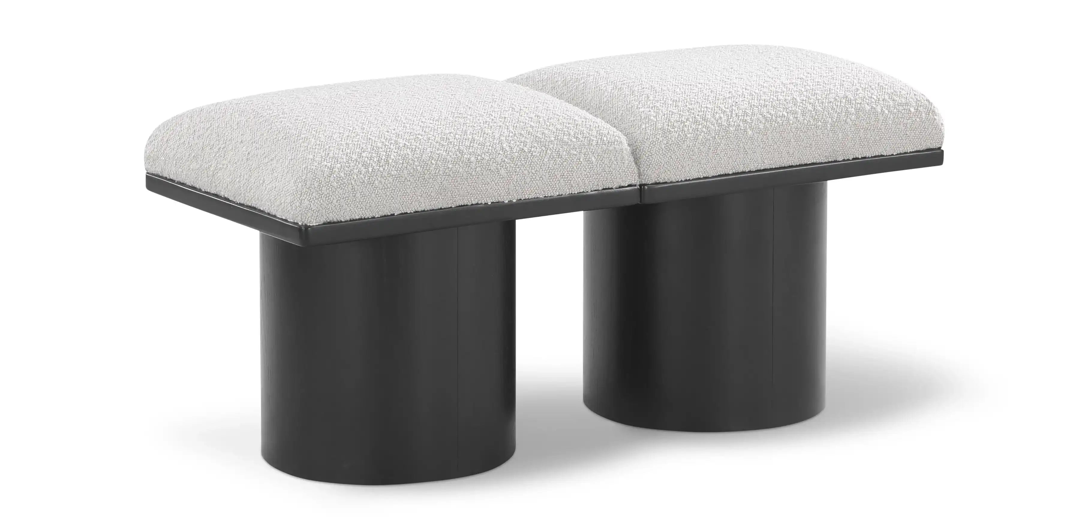 Pavilion - 2 Piece Modular Bench With Black Base - Best Buy Furniture