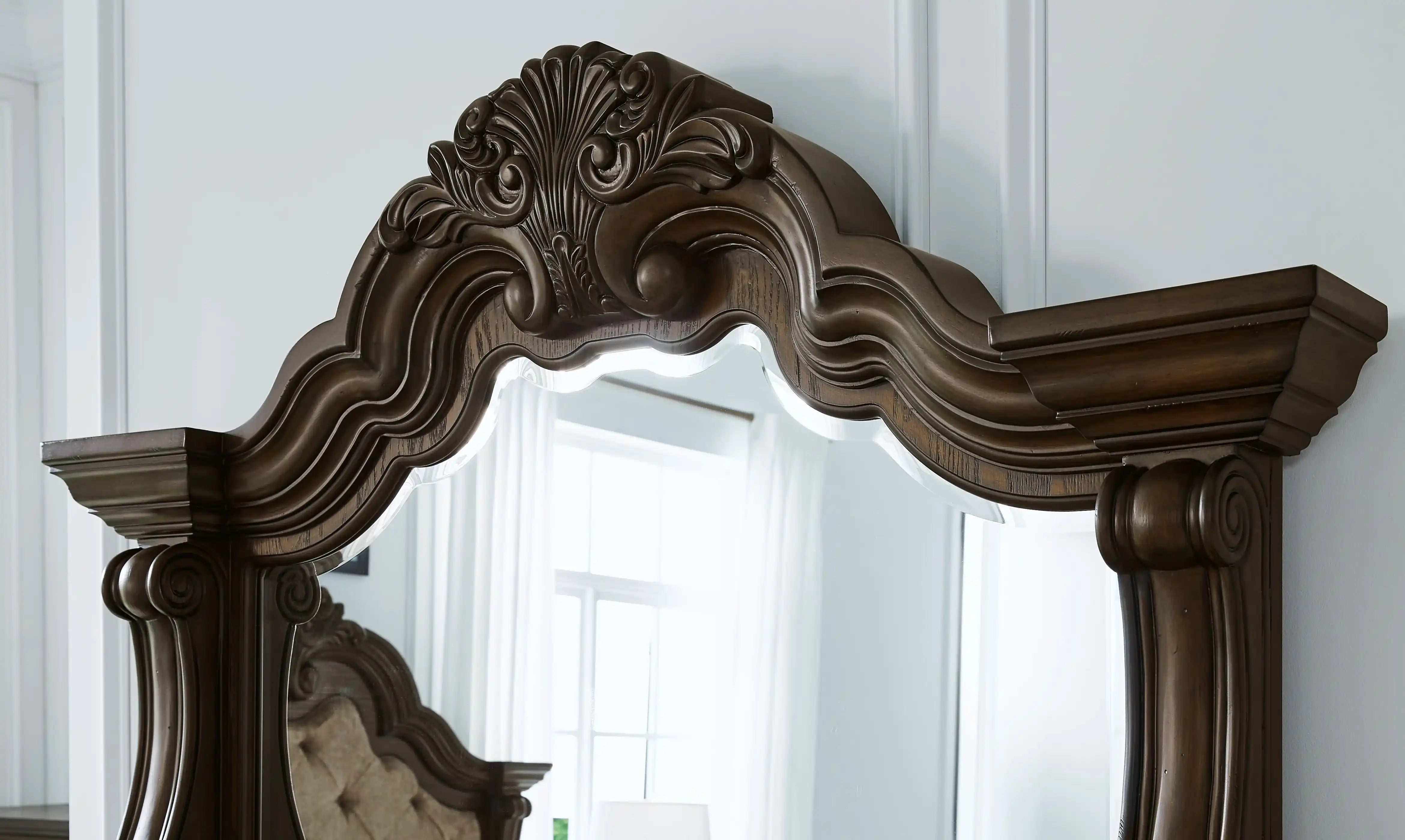 Maylee - Dresser And Mirror - Dark Brown - Best Buy Furniture