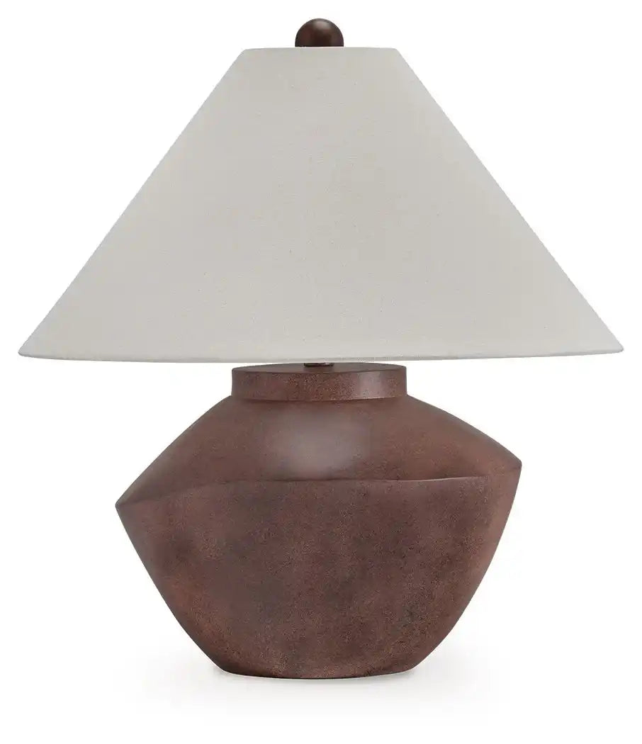 Honsworth - Poly Table Lamp - Antique Brown - Best Buy Furniture