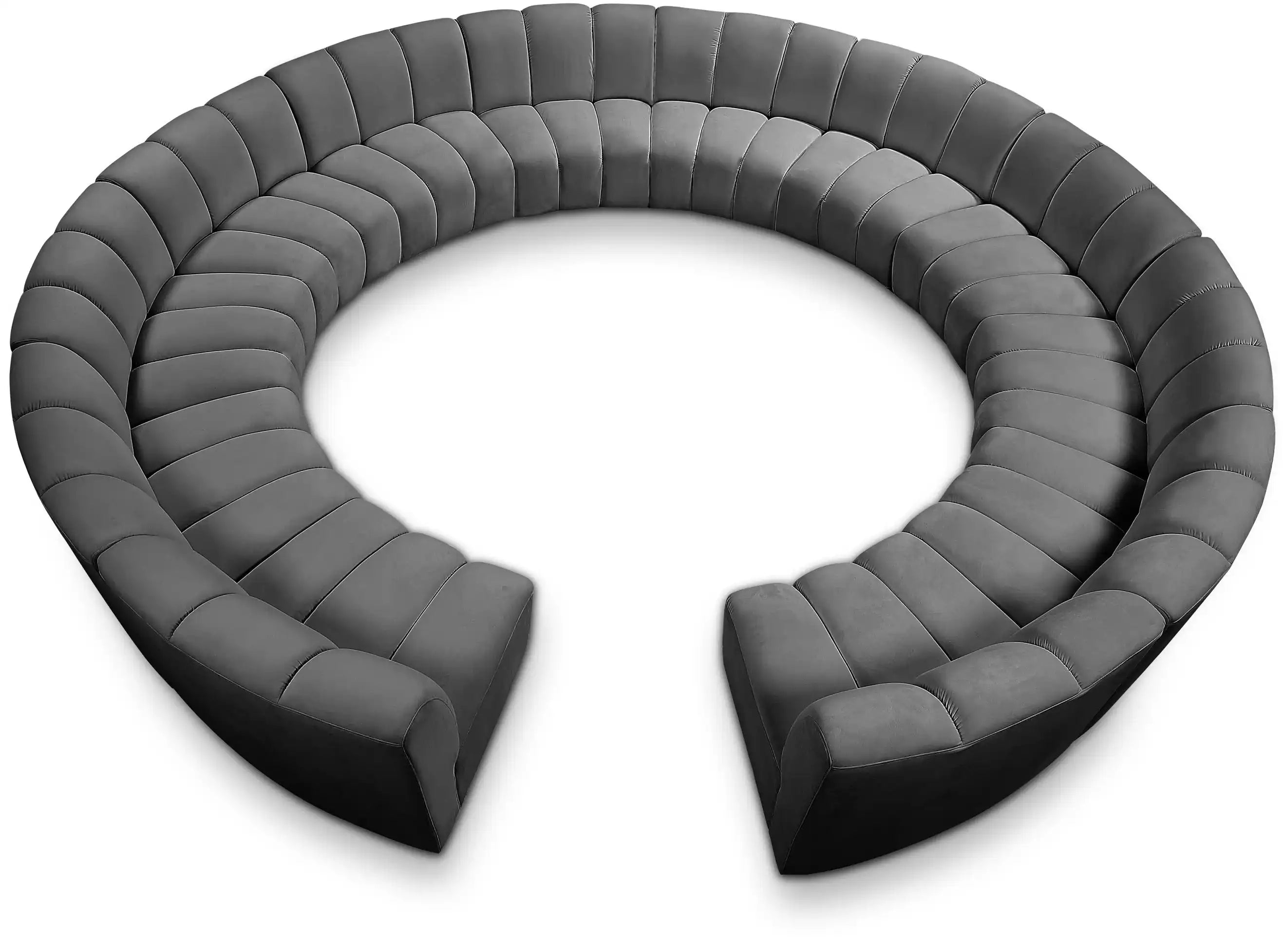 Infinity - 12 Piece Velvet Modular Sectional - Best Buy Furniture