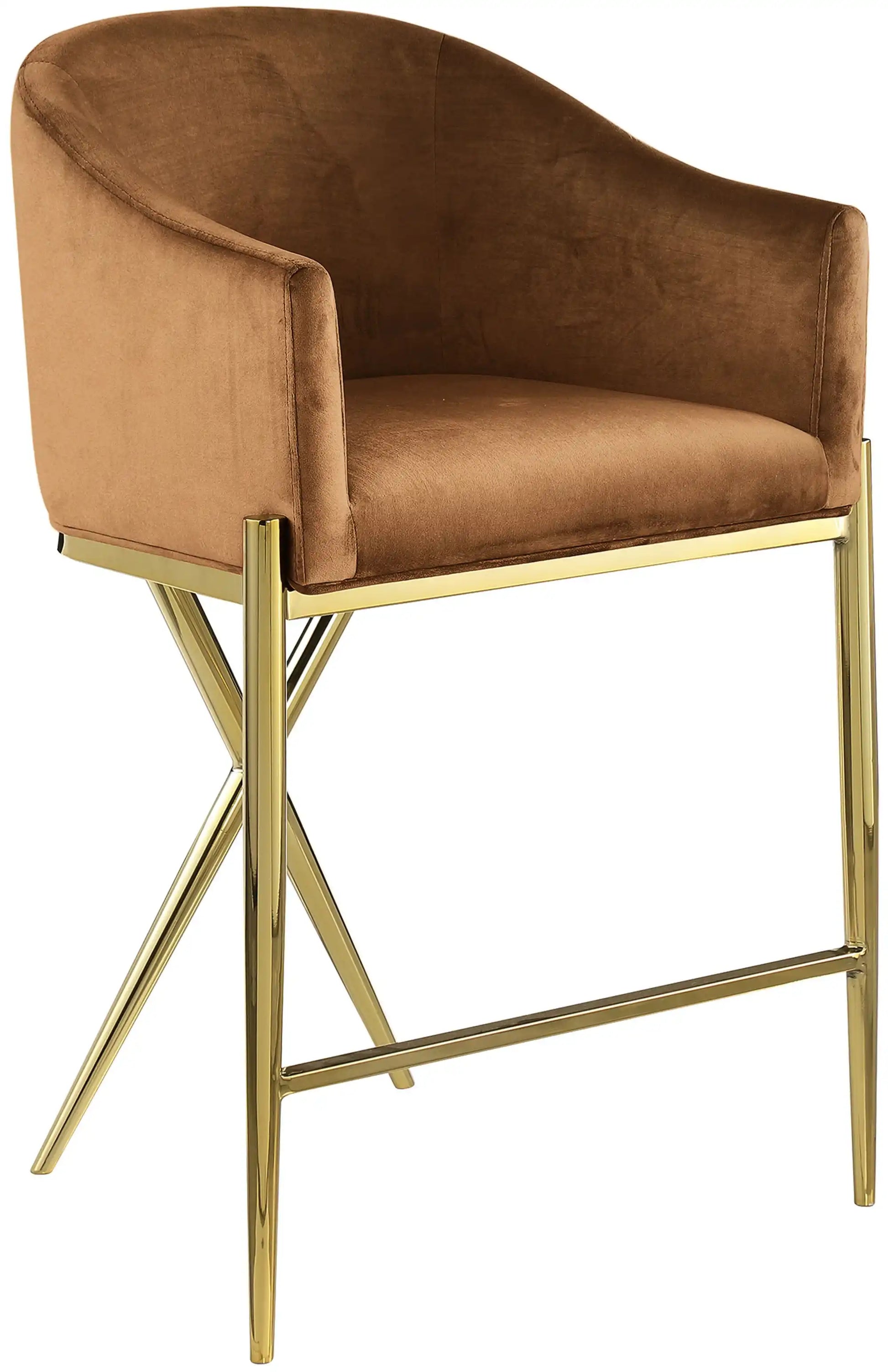 Xavier - Counter Stool with Gold Legs - Best Buy Furniture